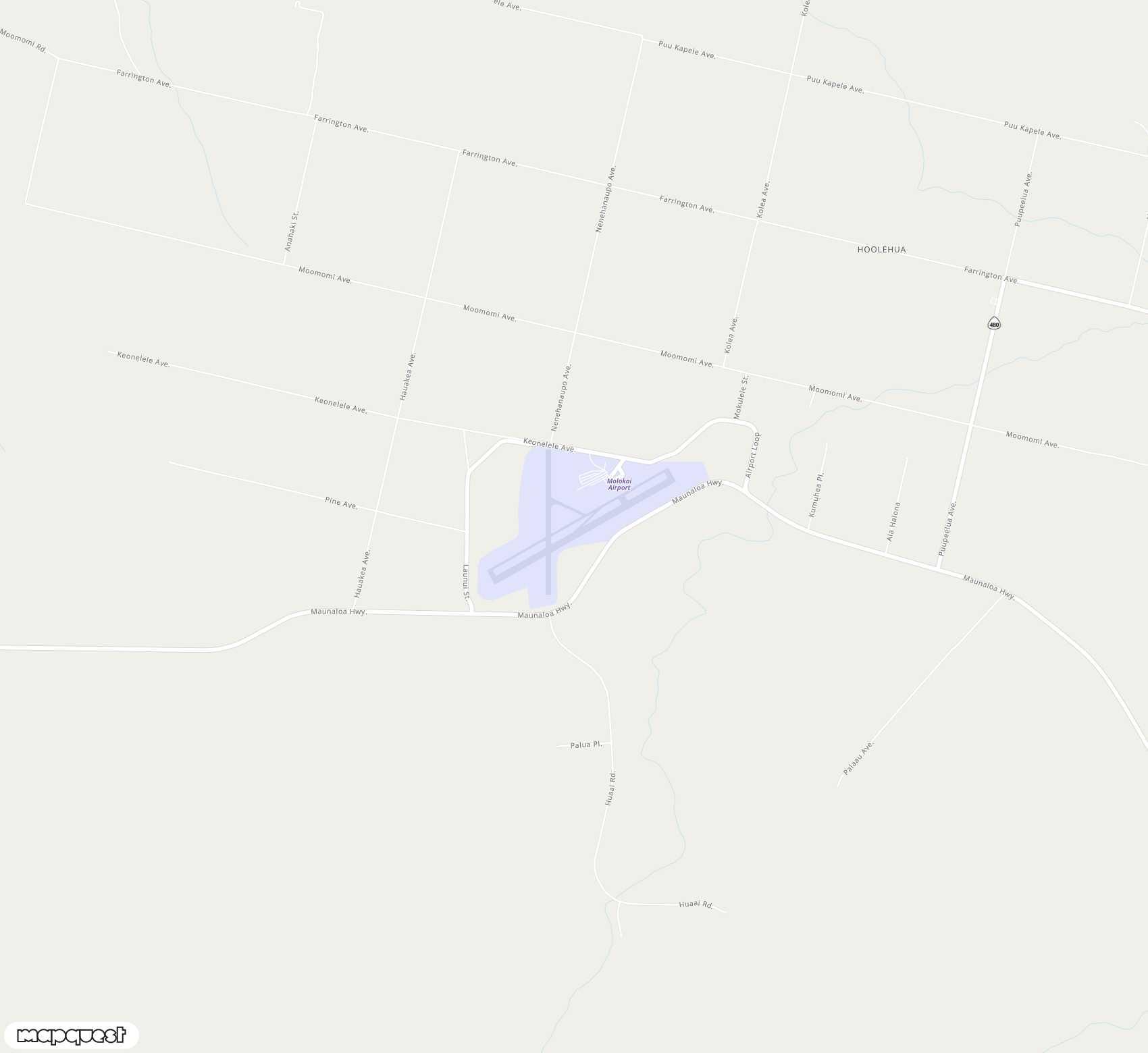 Carte de <span>Aéroport de </span>Molokai<span>(MKK)</span>