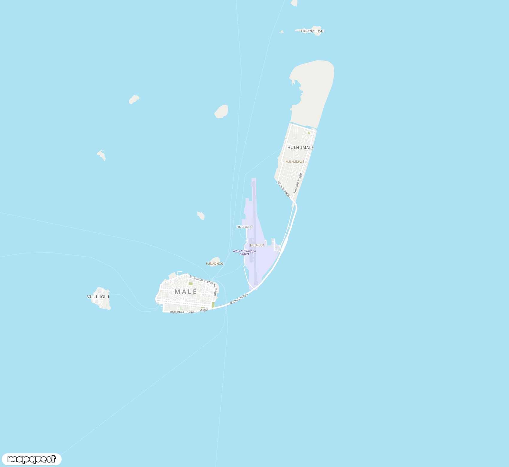 Carte de Malé <span>international airport (MLE)</span>
