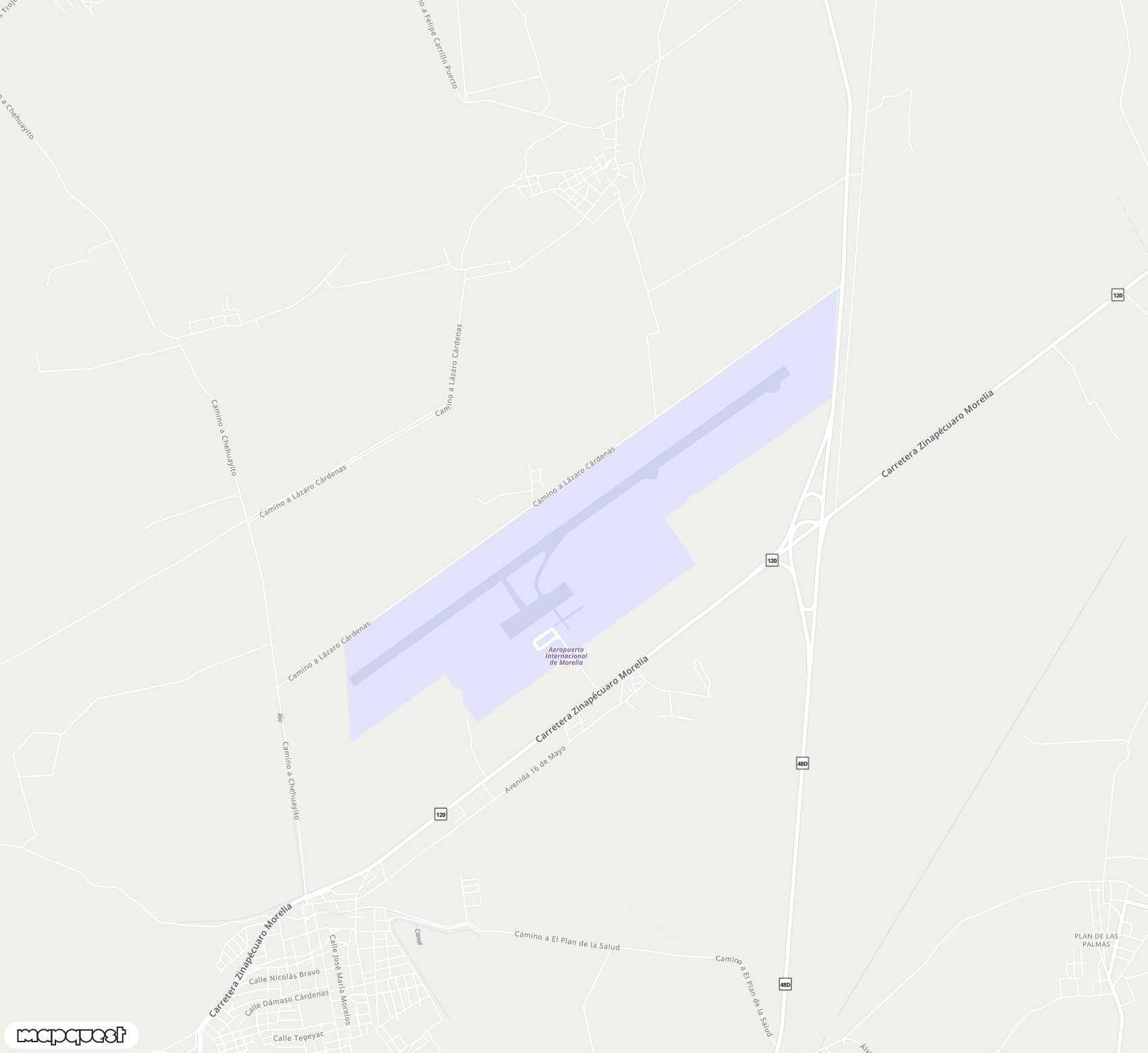 Carte de General Francisco J. Mujica <span>airport (MLM)</span>