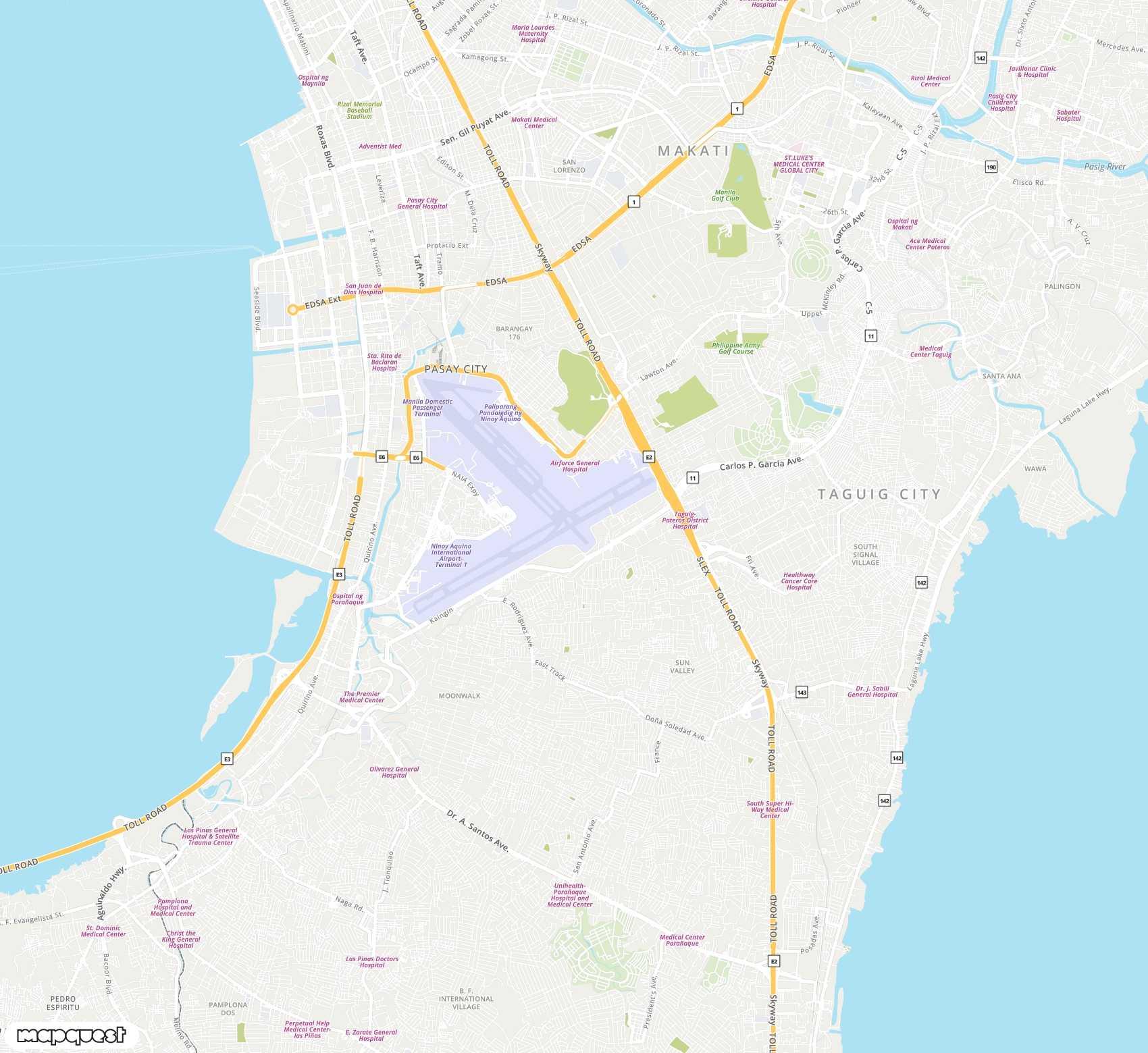 Carte de Ninoy Aquino <span>international airport (MNL)</span>