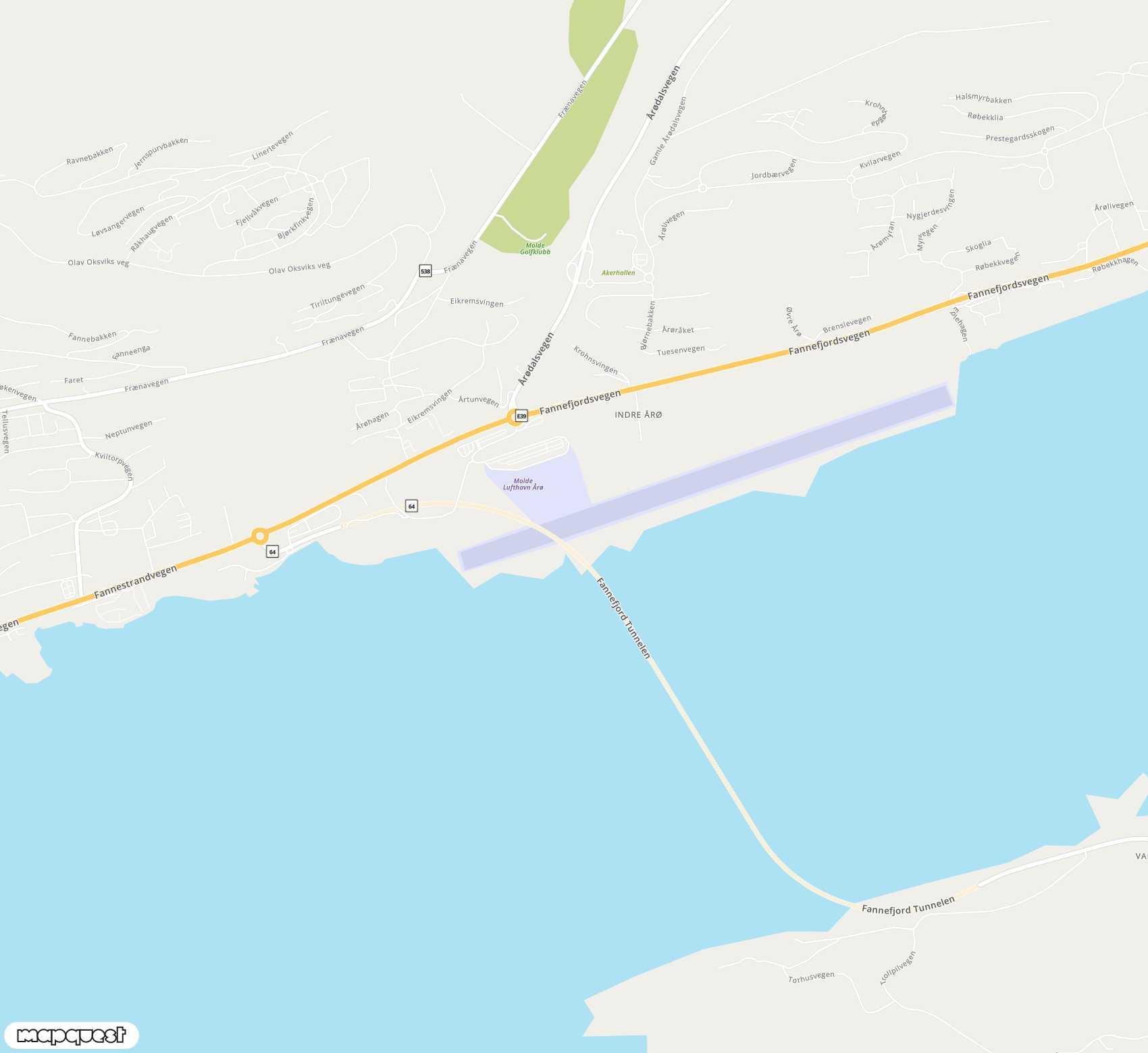 Carte de Molde, Årø <span>airport (MOL)</span>