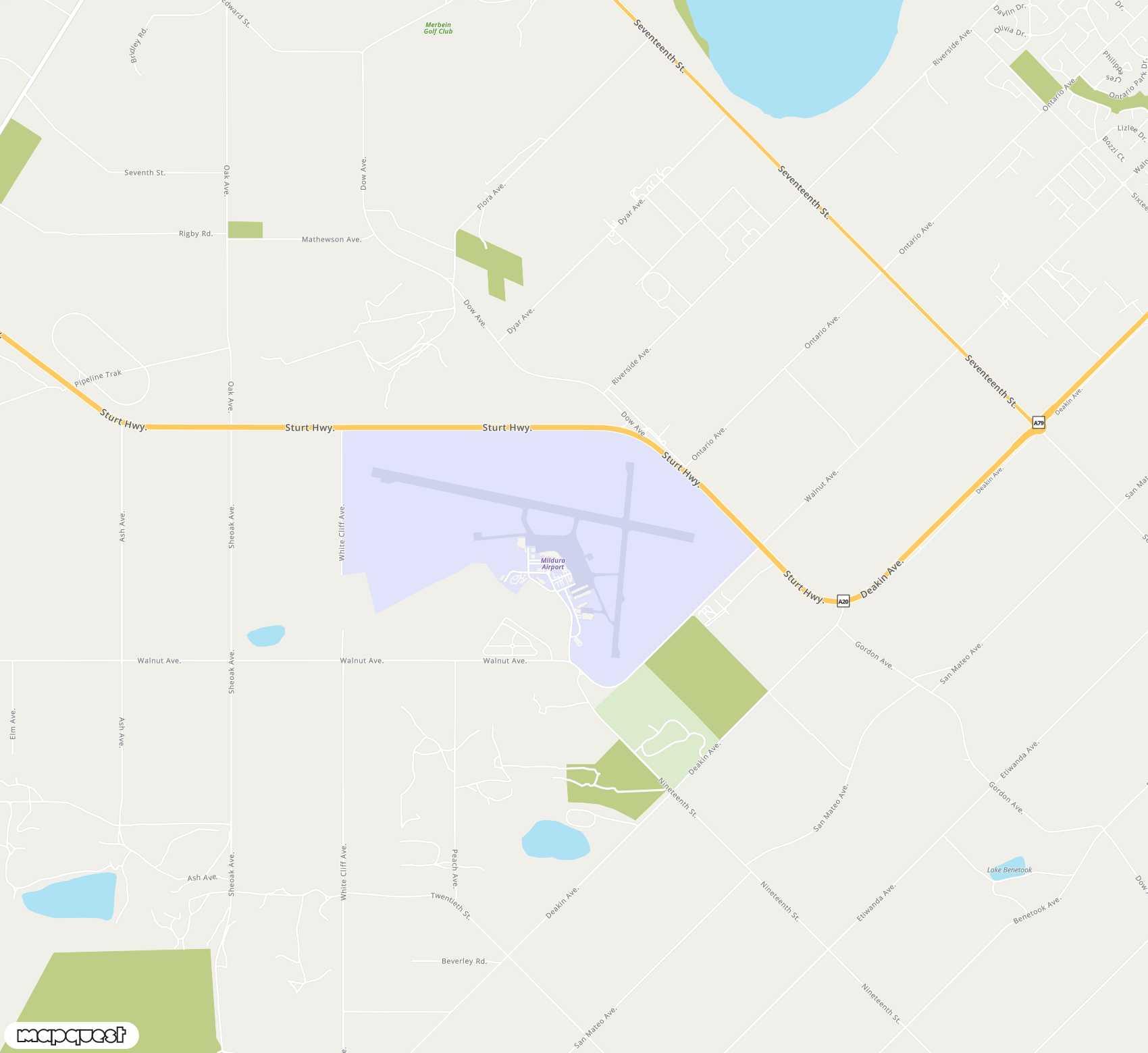 Carte de <span>Aéroport de </span>Mildura<span>(MQL)</span>