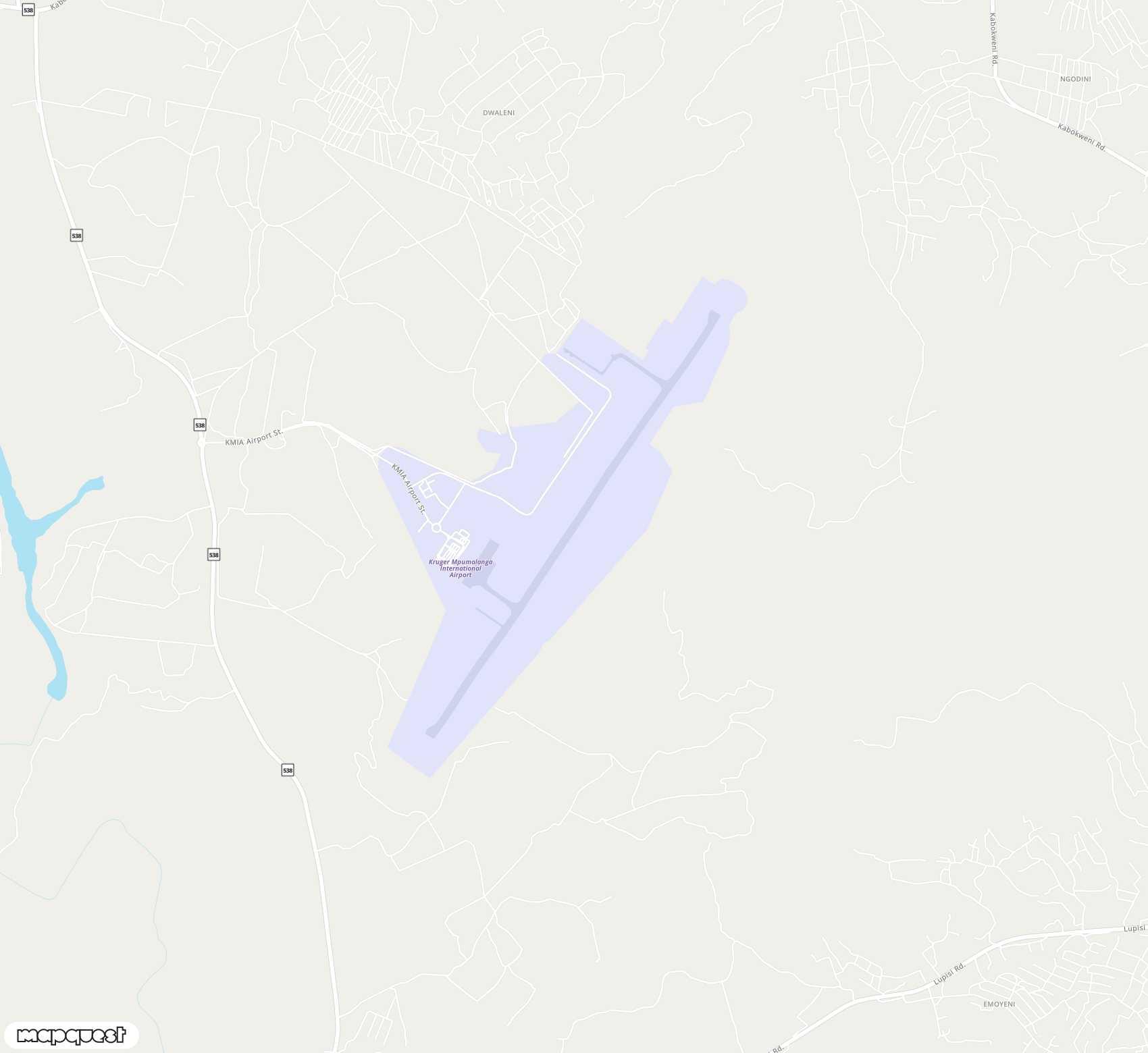 Carte de Kruger Mpumalanga <span>airport (MQP)</span>