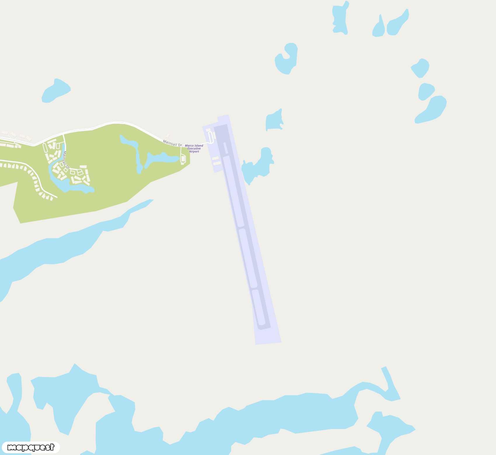 Carte de <span>Aérodrome de </span>Marco Island Executive<span>(MRK)</span>