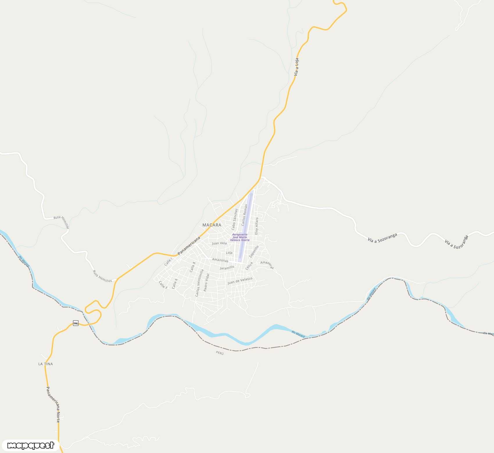 Carte de <span>Aéroport de </span>Jose Maria Velasco Ibarra<span>(MRR)</span>