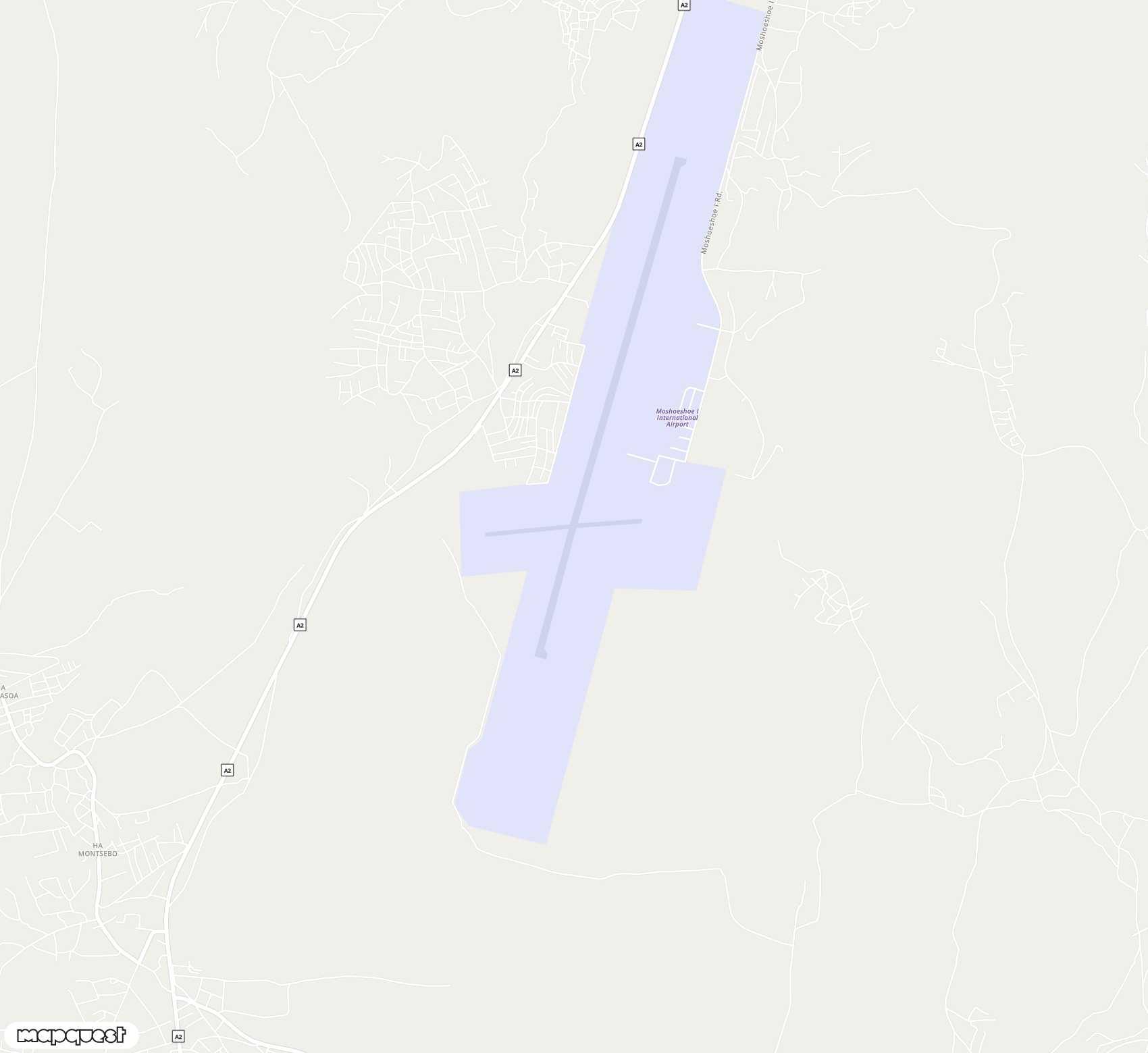 Carte de Moshoeshoe I <span>airport (MSU)</span>