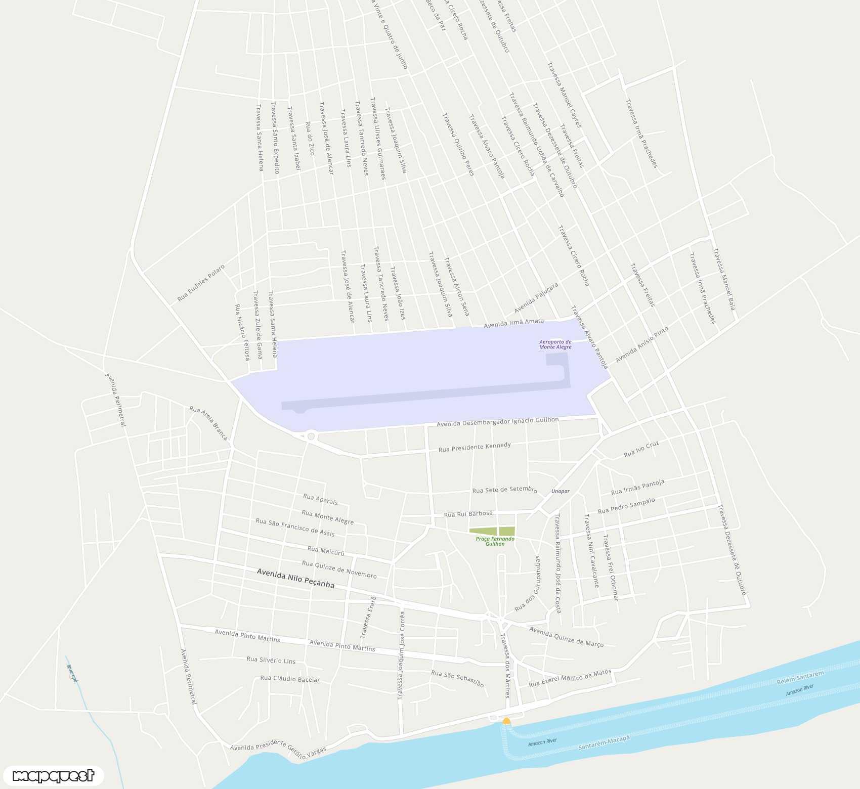 Carte de <span>Aérodrome de </span>Monte Alegre<span>(MTE)</span>