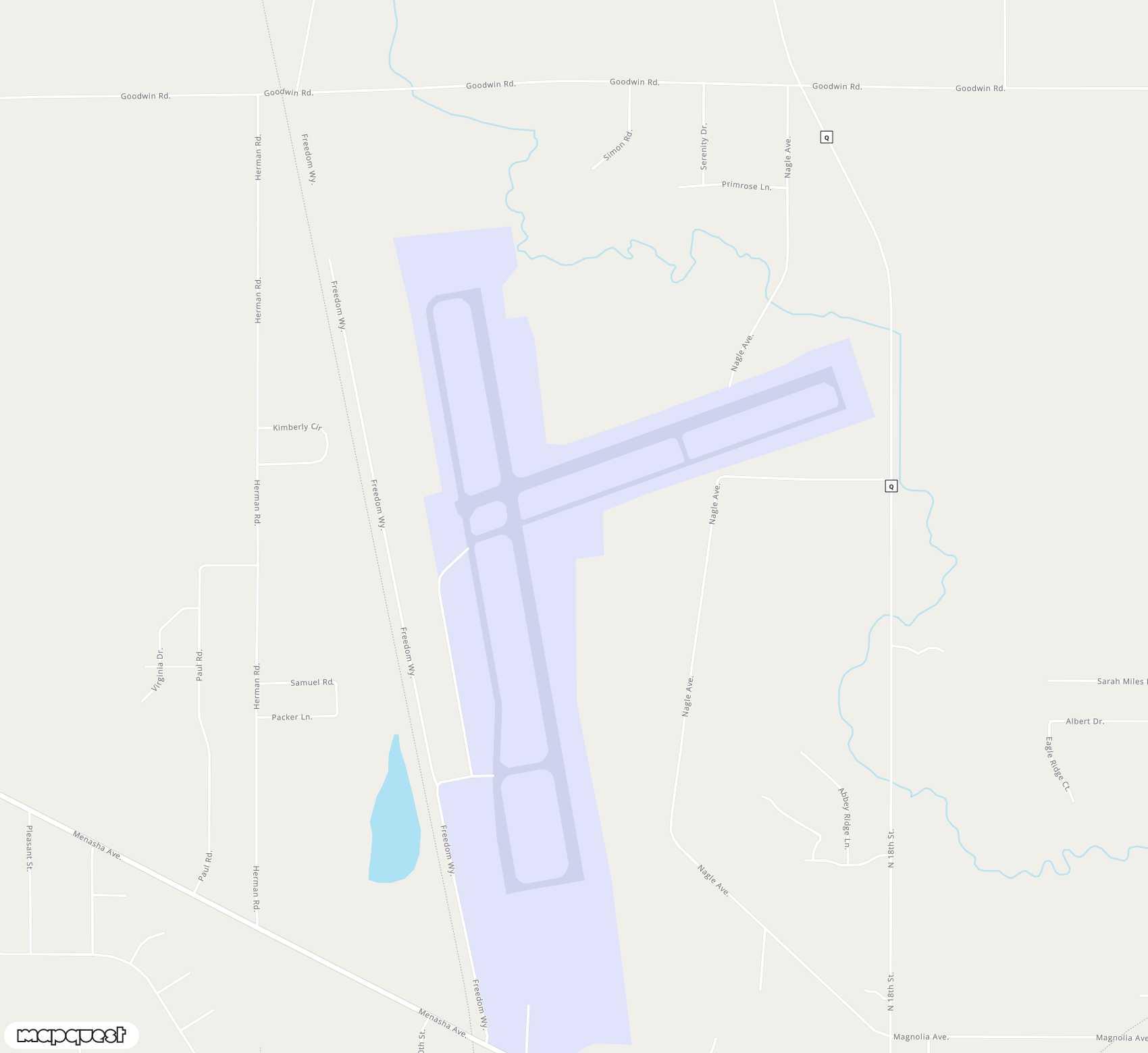 Carte de <span>Aérodrome de </span>Manitowoc County<span>(MTW)</span>