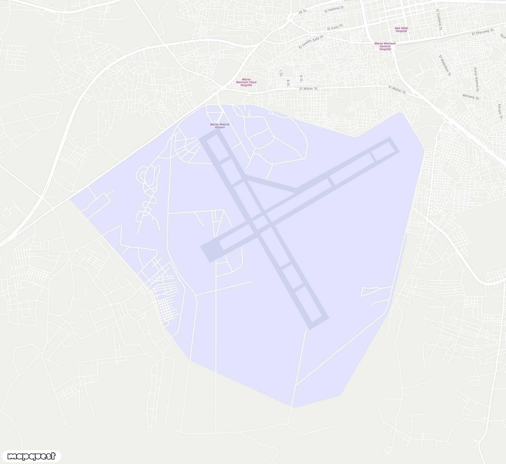 Carte de Marsa Matruh <span>airport (MUH)</span>