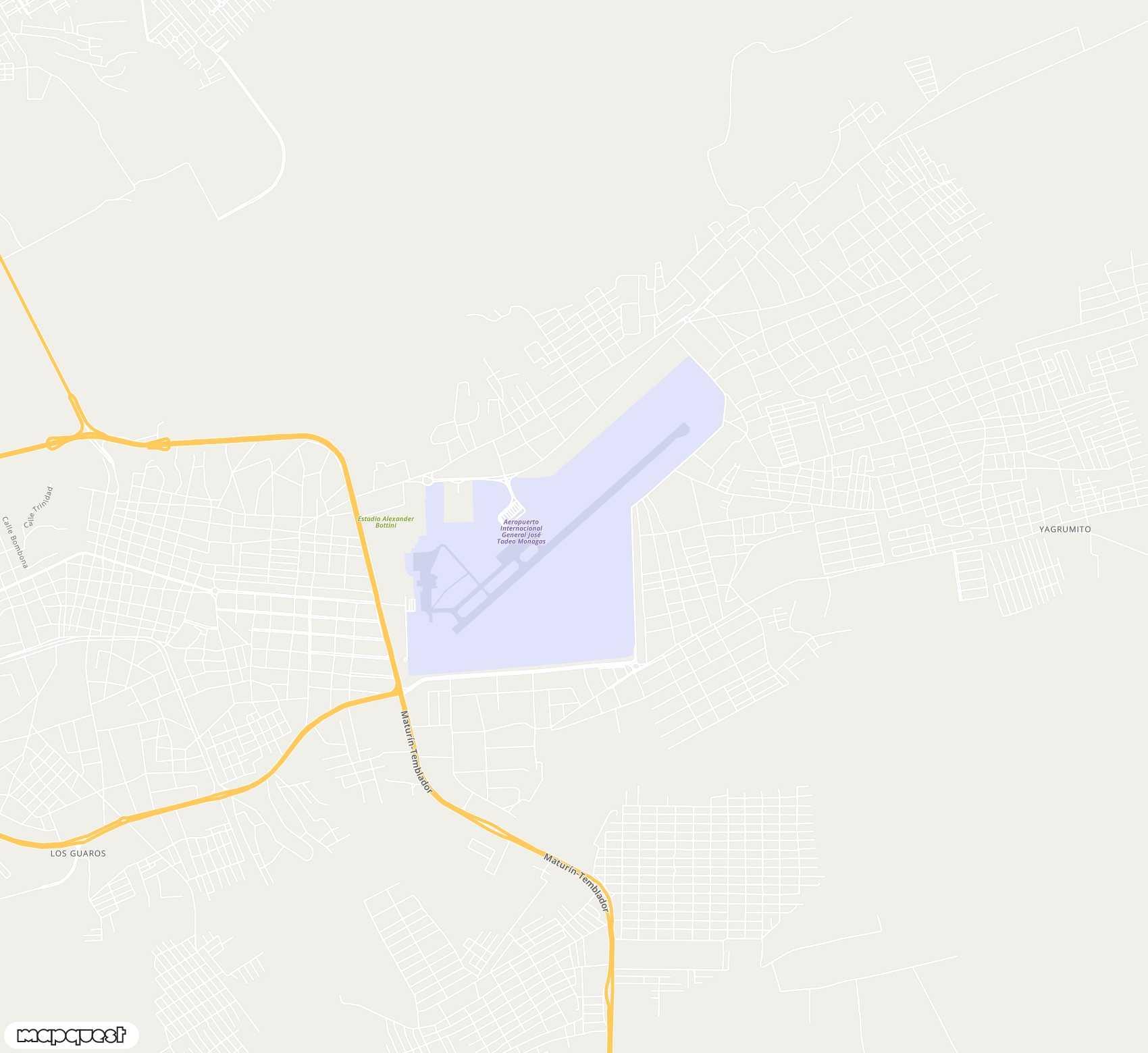 Carte de Maturín <span>airport (MUN)</span>