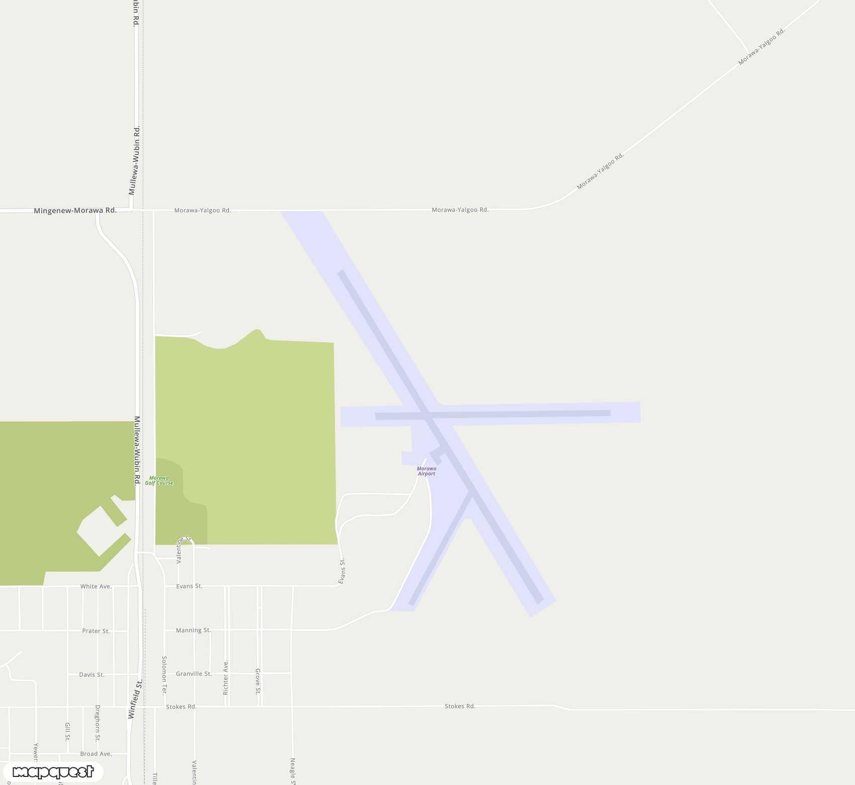 Carte de <span>Aérodrome de </span>Morawa<span>(MWB)</span>