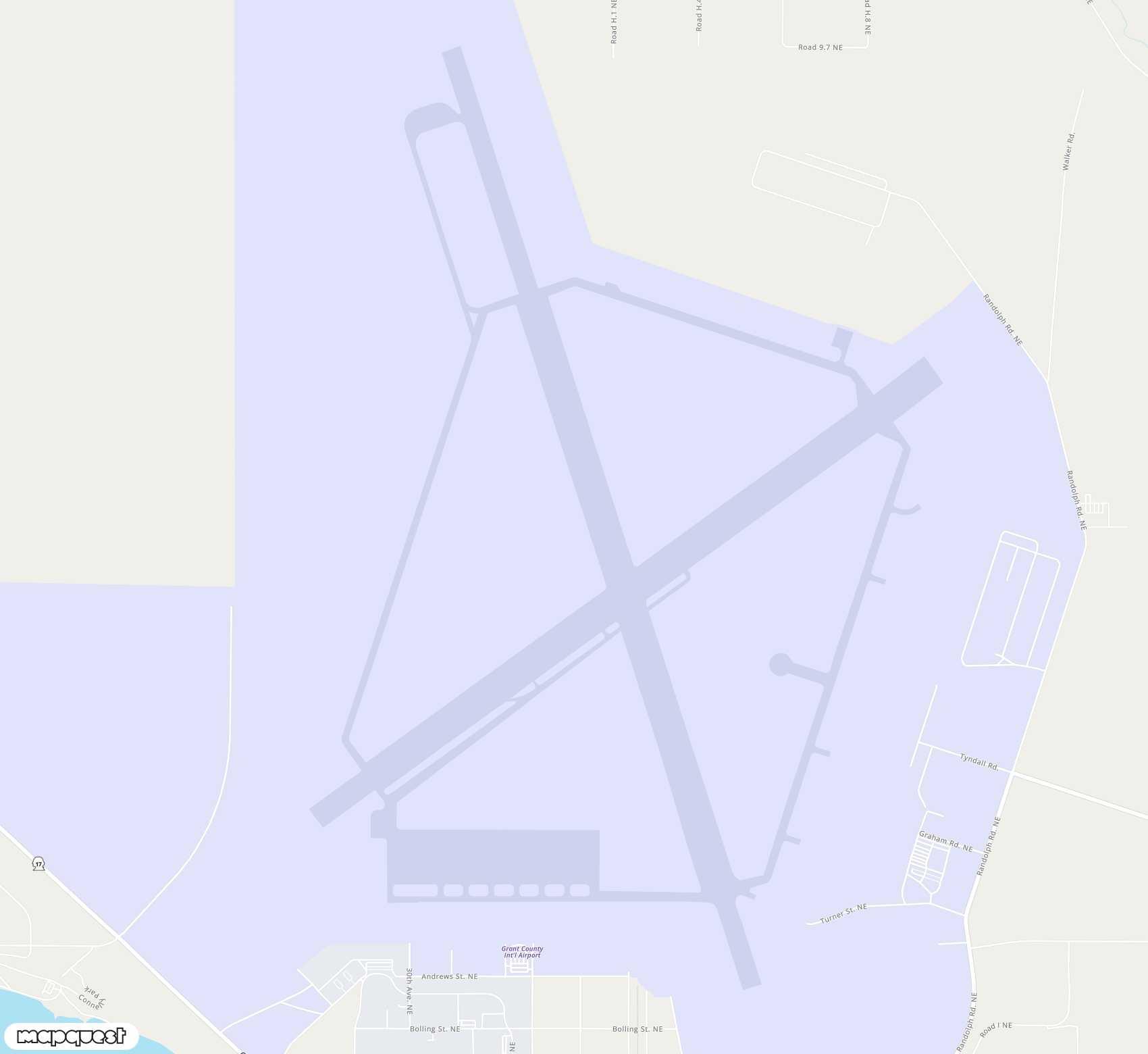 Carte de <span>Aéroport de </span>Grant County<span>(MWH)</span>
