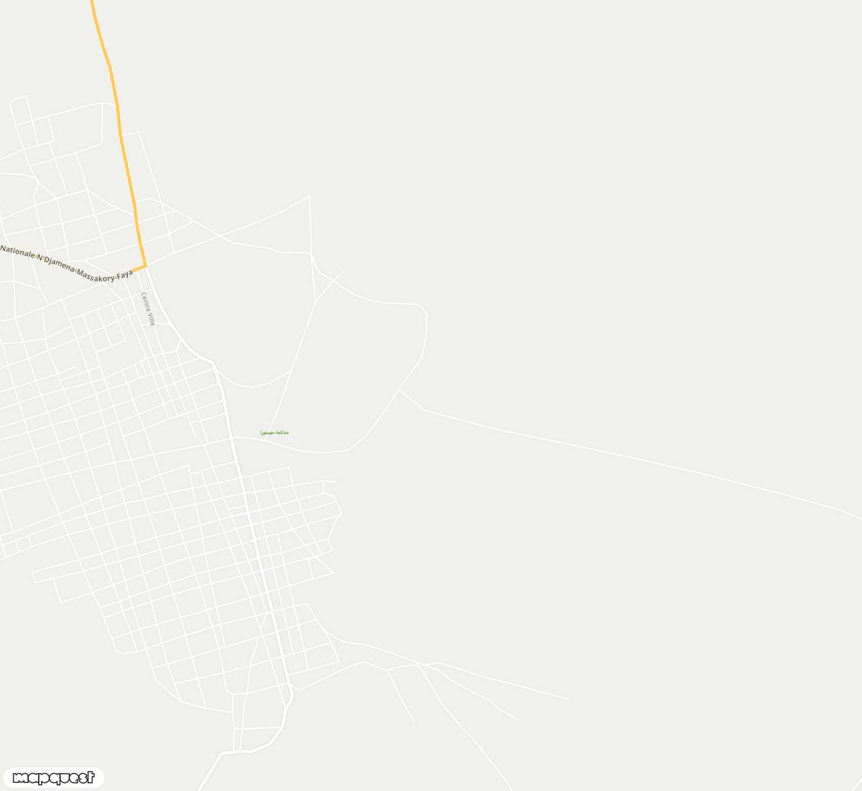 Carte de <span>Aérodrome de </span>Moussoro<span>(MXR)</span>