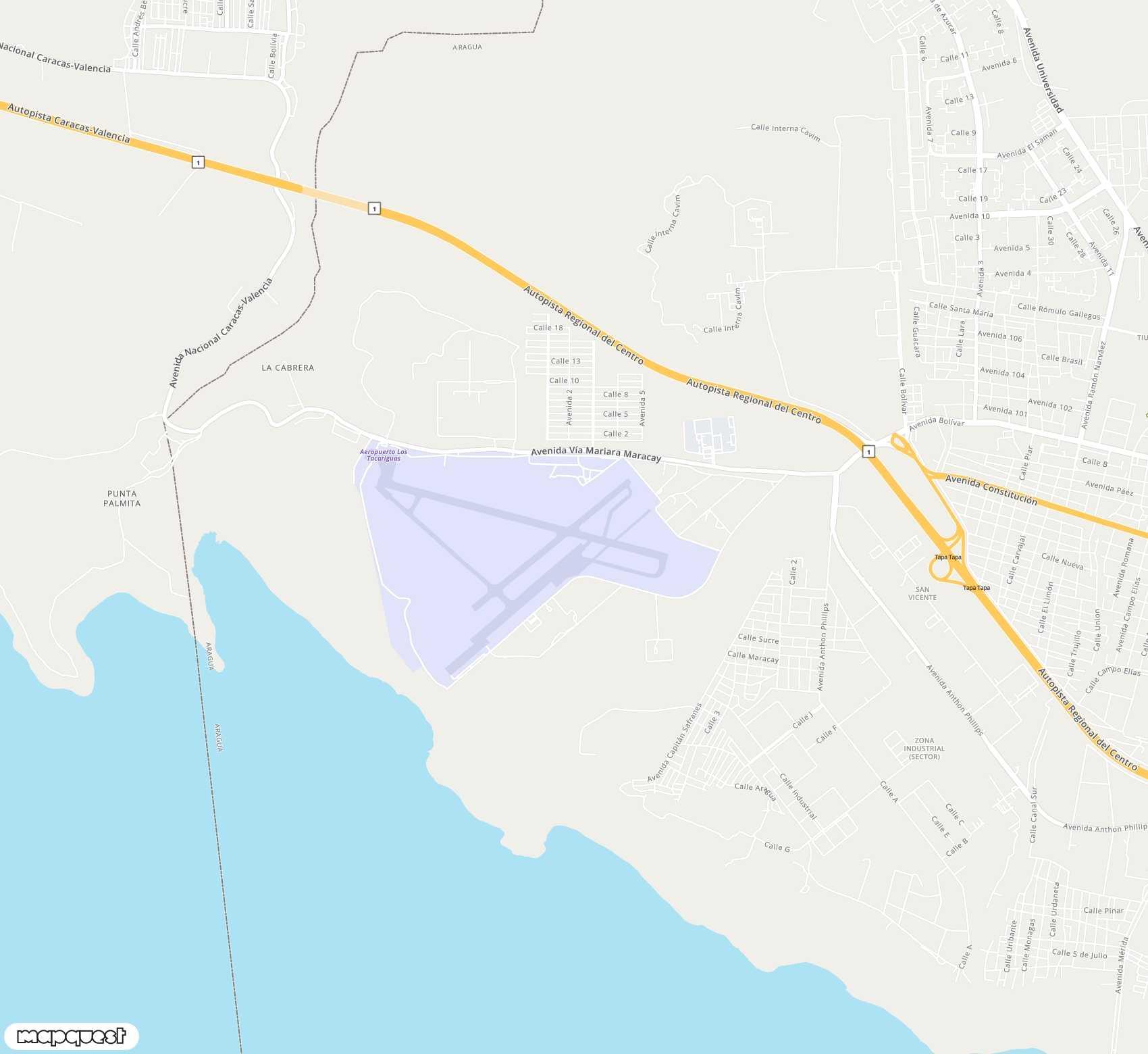 Carte de Escuela Mariscal Sucre <span>airport (MYC)</span>