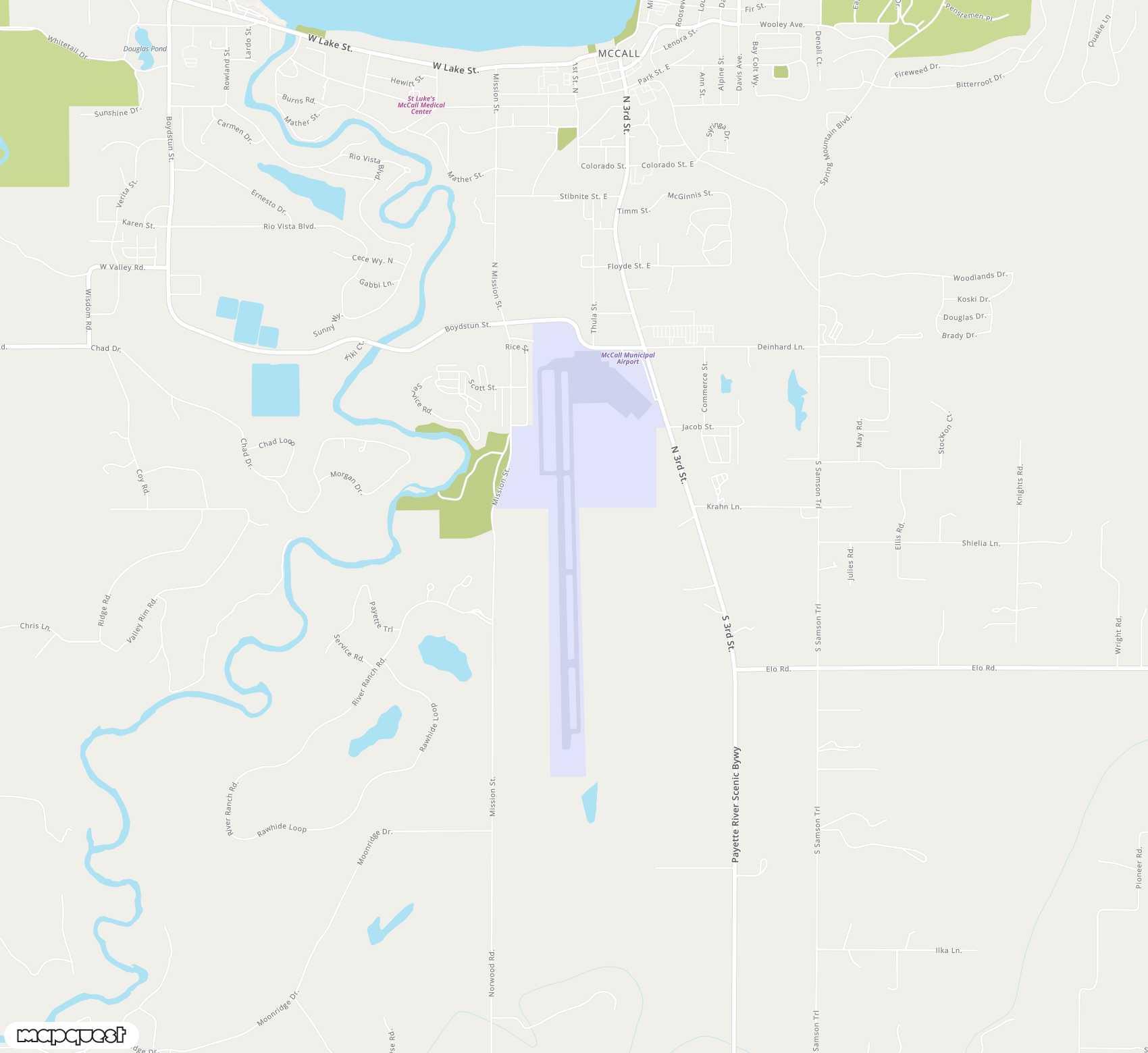 Carte de McCall Municipal <span>airport (MYL)</span>