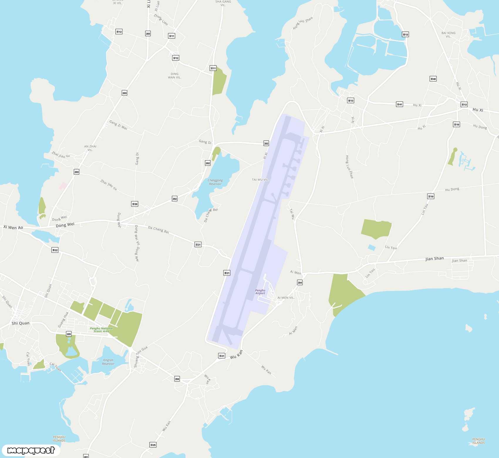 Carte de Penghu Magong <span>airport (MZG)</span>
