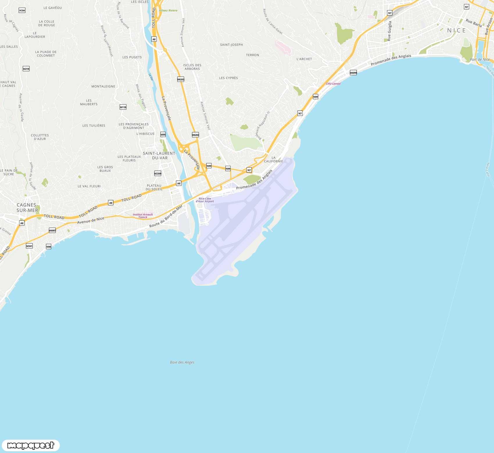 Carte de <br />
<b>Deprecated</b>:  Function utf8_encode() is deprecated in <b>/var/www/vhosts/airprt.net/httpdocs/inc/functions-labels.php</b> on line <b>75</b><br />
<span>Aéroport international de </span>Nice-Côte d'Azur<span>(NCE)</span>