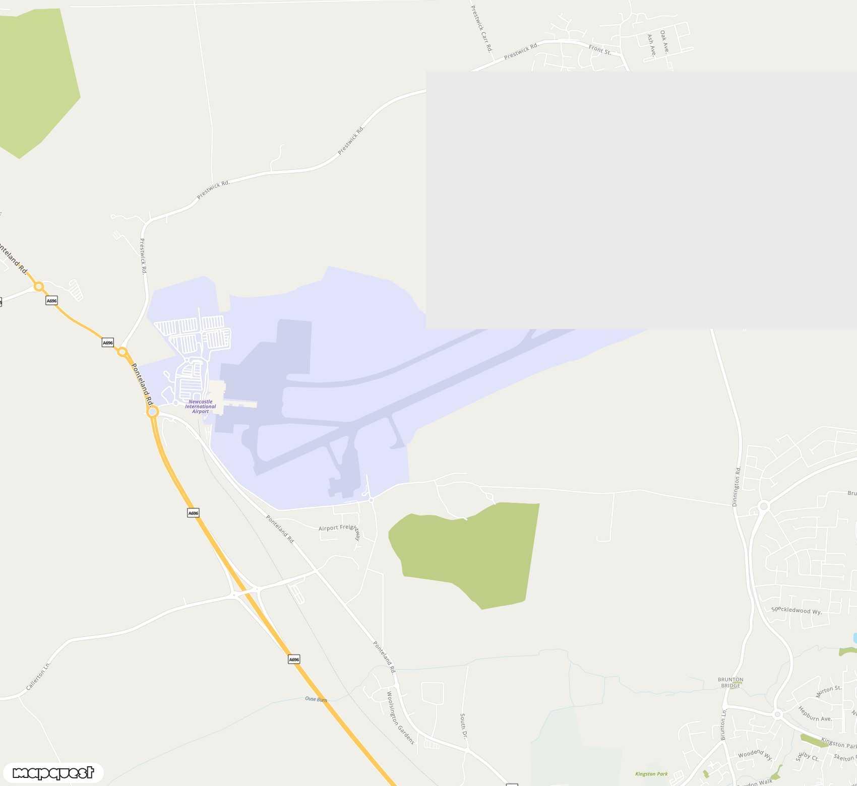 Carte de Newcastle <span>airport (NCL)</span>