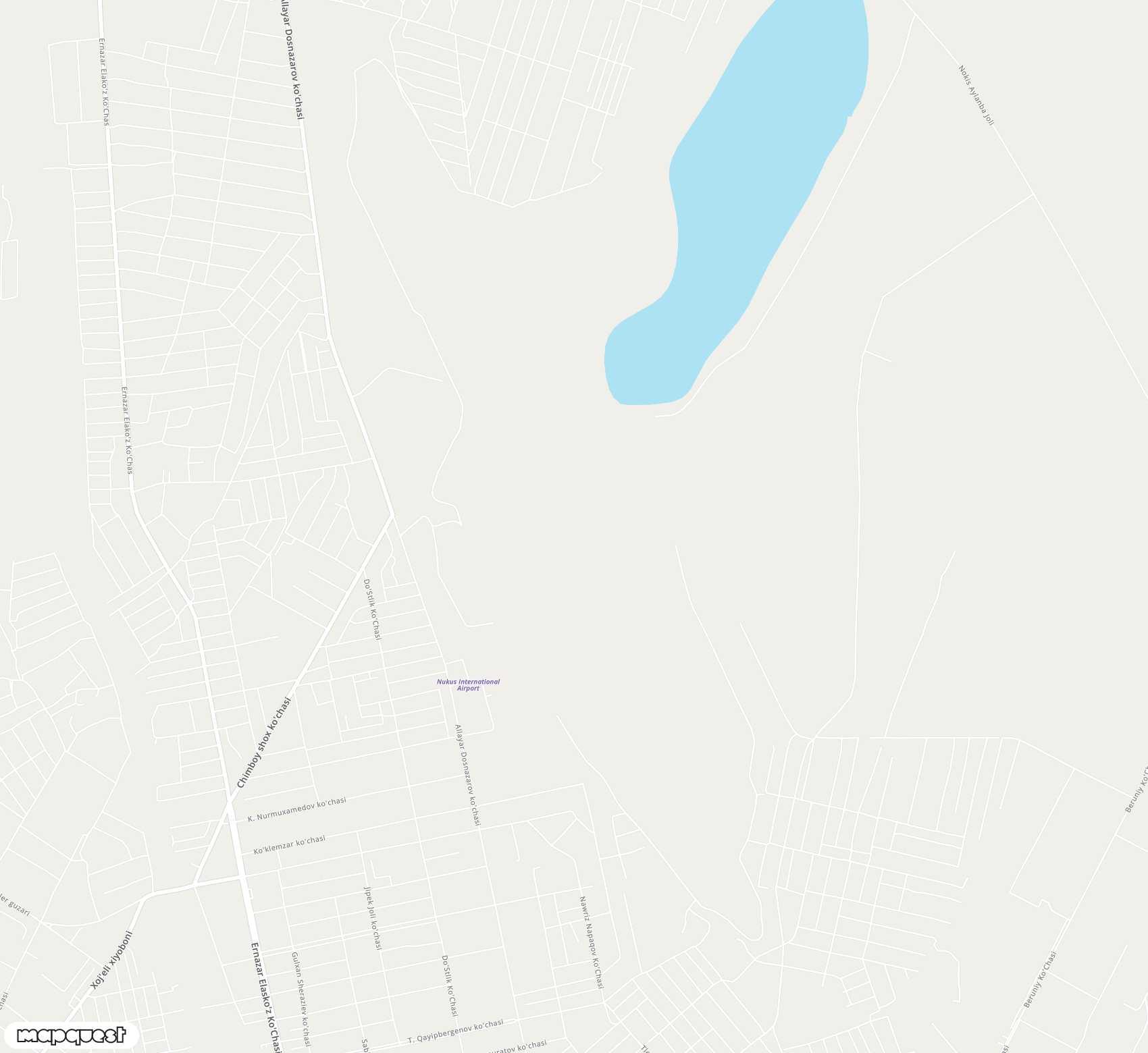 Carte de Nukus <span>airport (NCU)</span>
