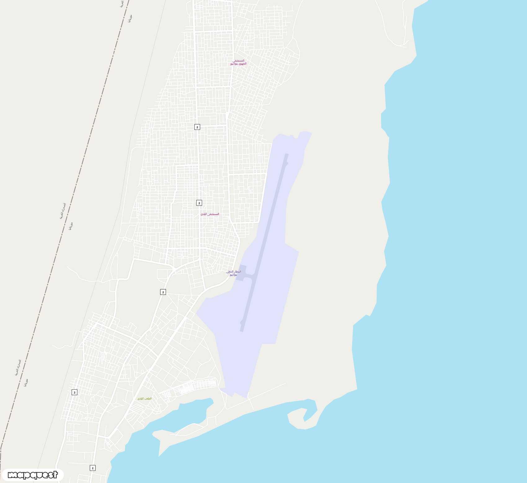 Carte de <span>Aéroport de </span>Nouadhibou<span>(NDB)</span>