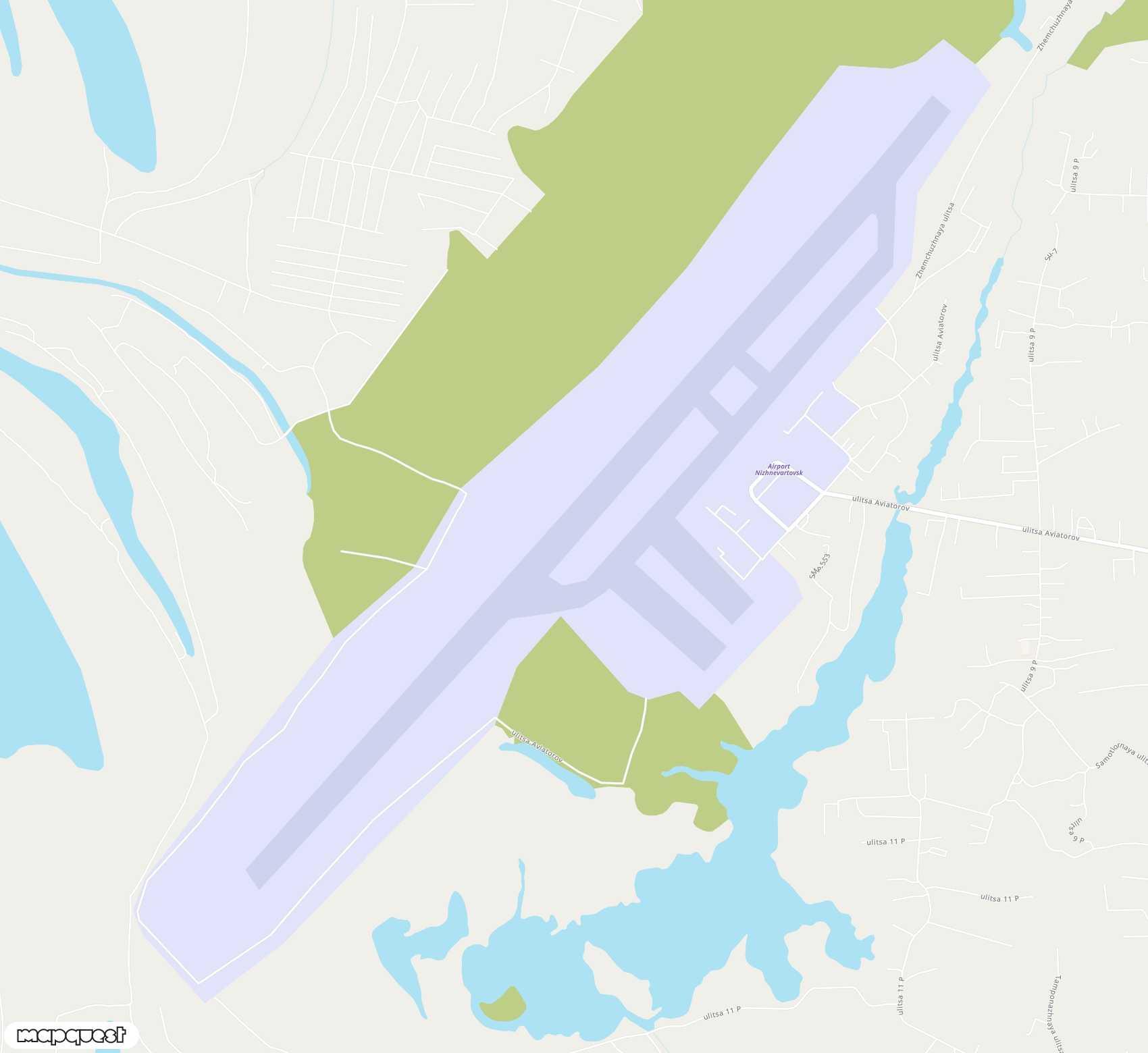 Carte de <span>Aéroport de </span>Nizhnevartovsk<span>(NJC)</span>