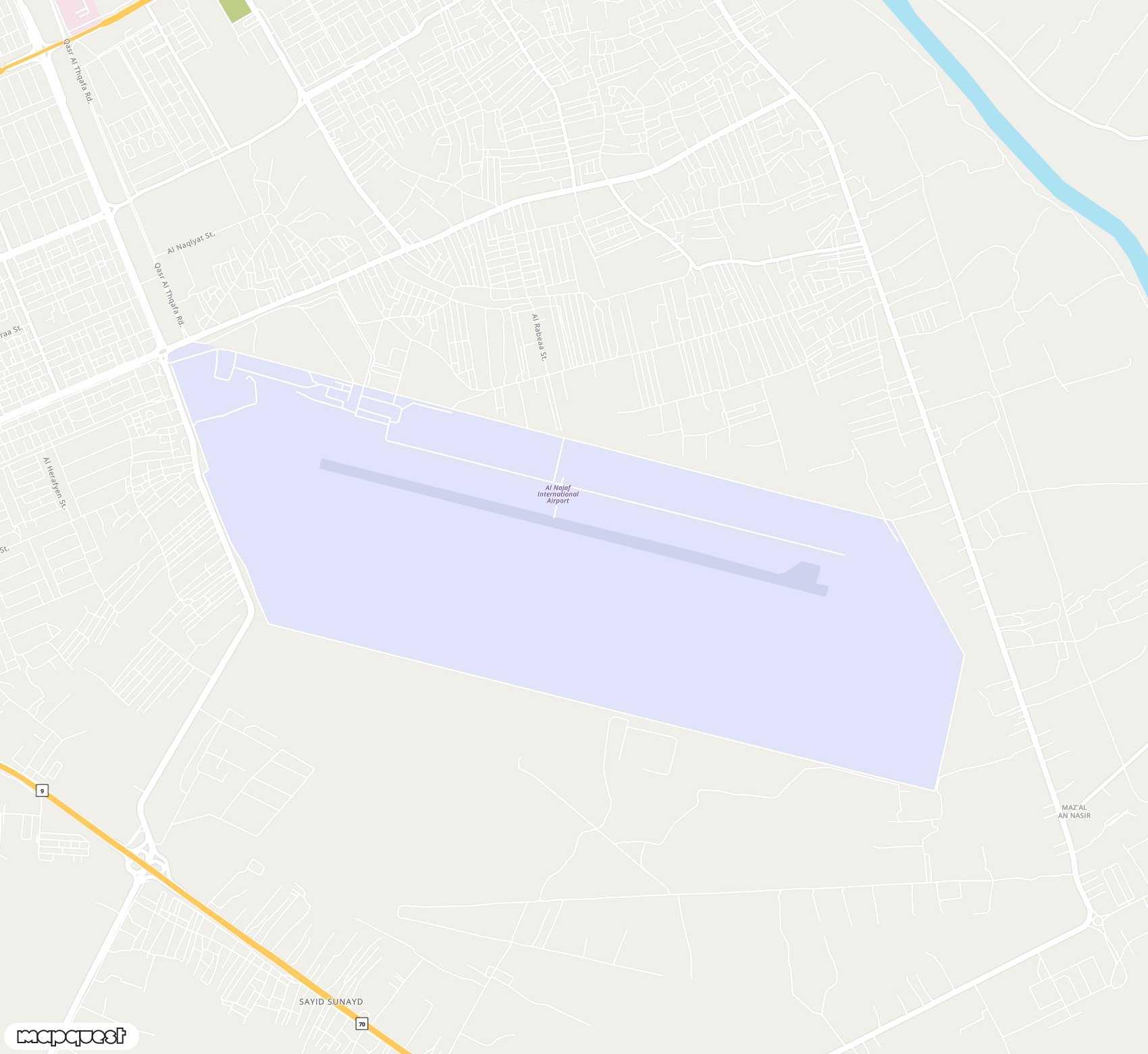 Carte de Al Najaf <span>airport (NJF)</span>