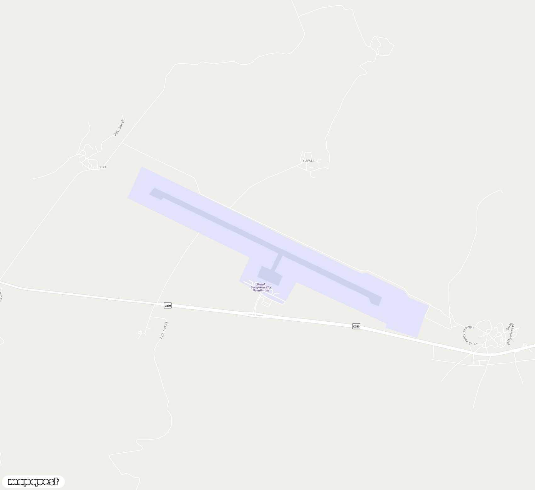Carte de ??rnak ?erafettin Elçi <span>airport (NKT)</span>