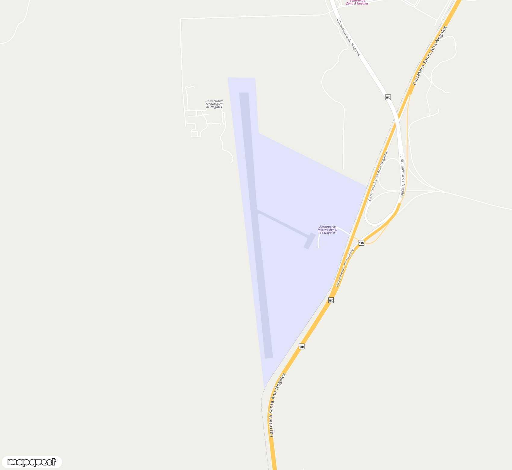 Carte de <span>Aérodrome de </span>Nogales<span>(NOG)</span>