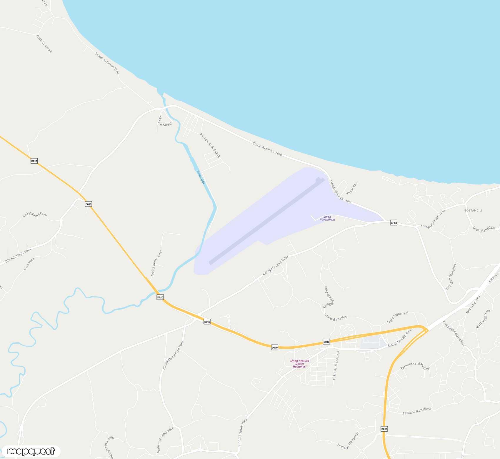 Carte de Sinop <span>airport (NOP)</span>