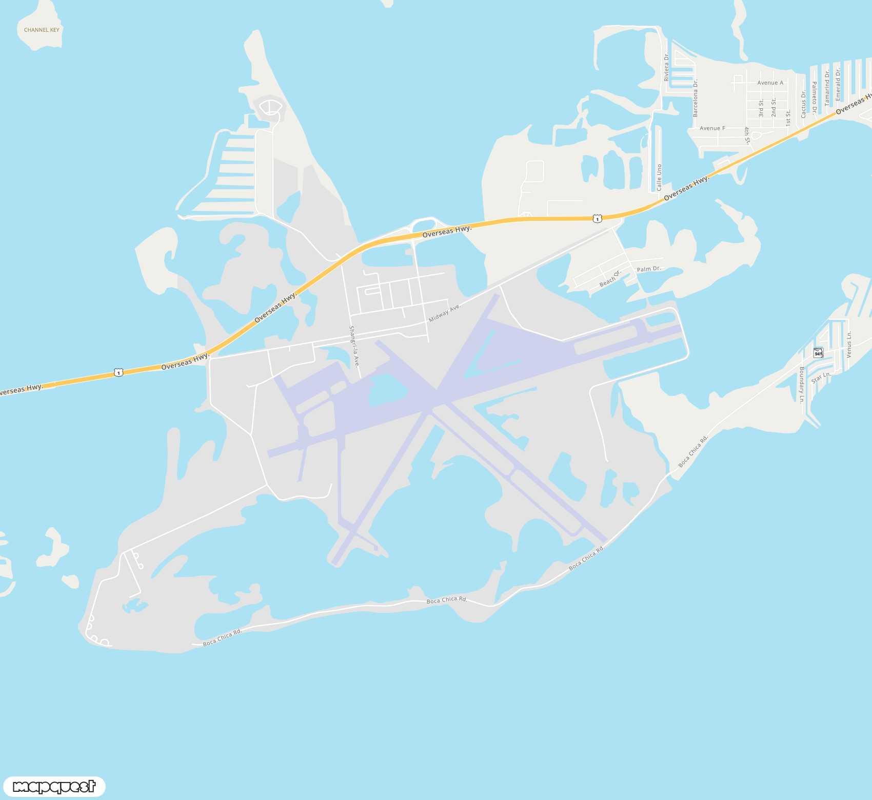 Carte de <span>Aéroport de </span>Naval Air Station Key West/Boca Chica Field<span>(NQX)</span>