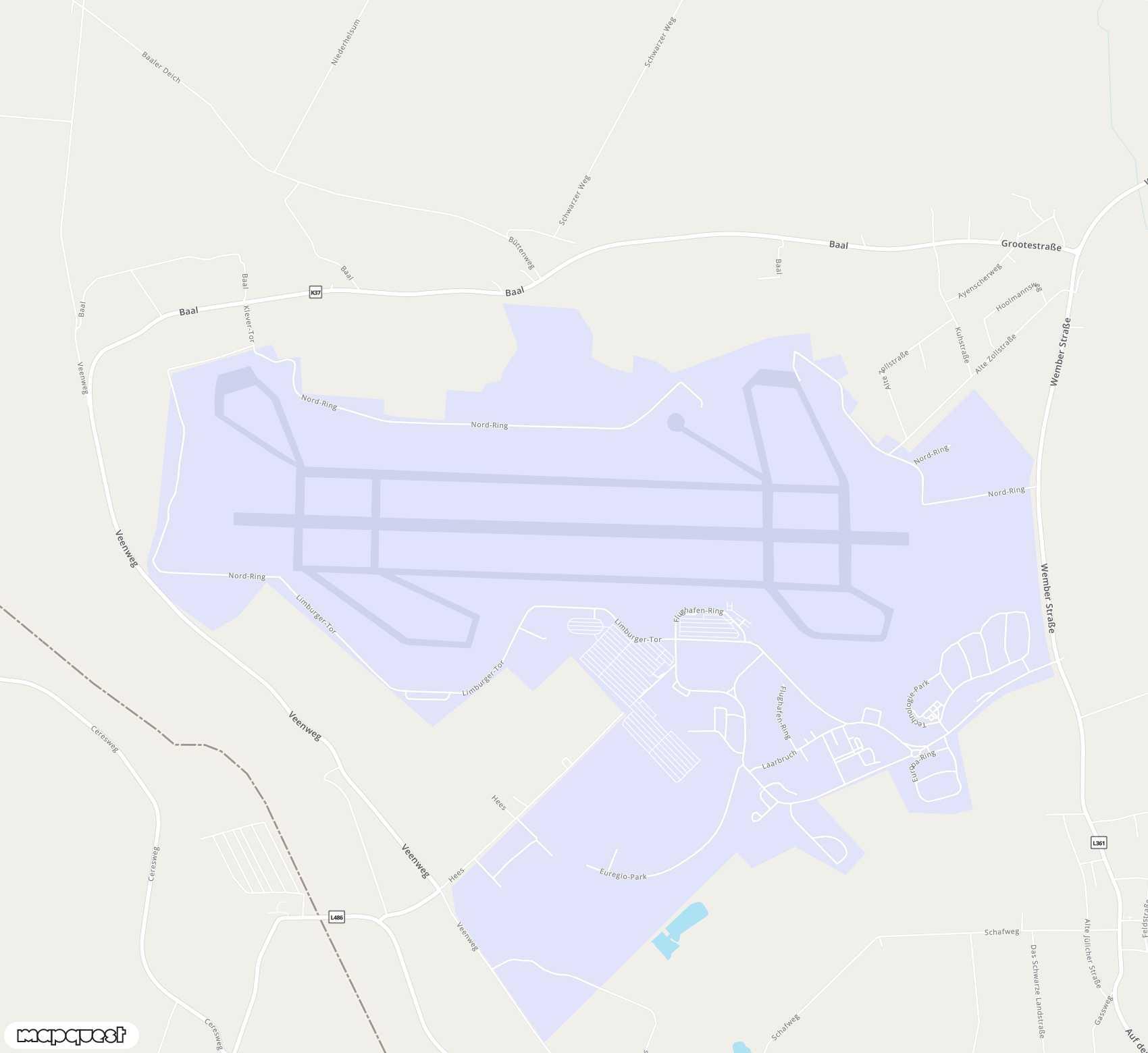 Carte de Weeze <span>airport (NRN)</span>