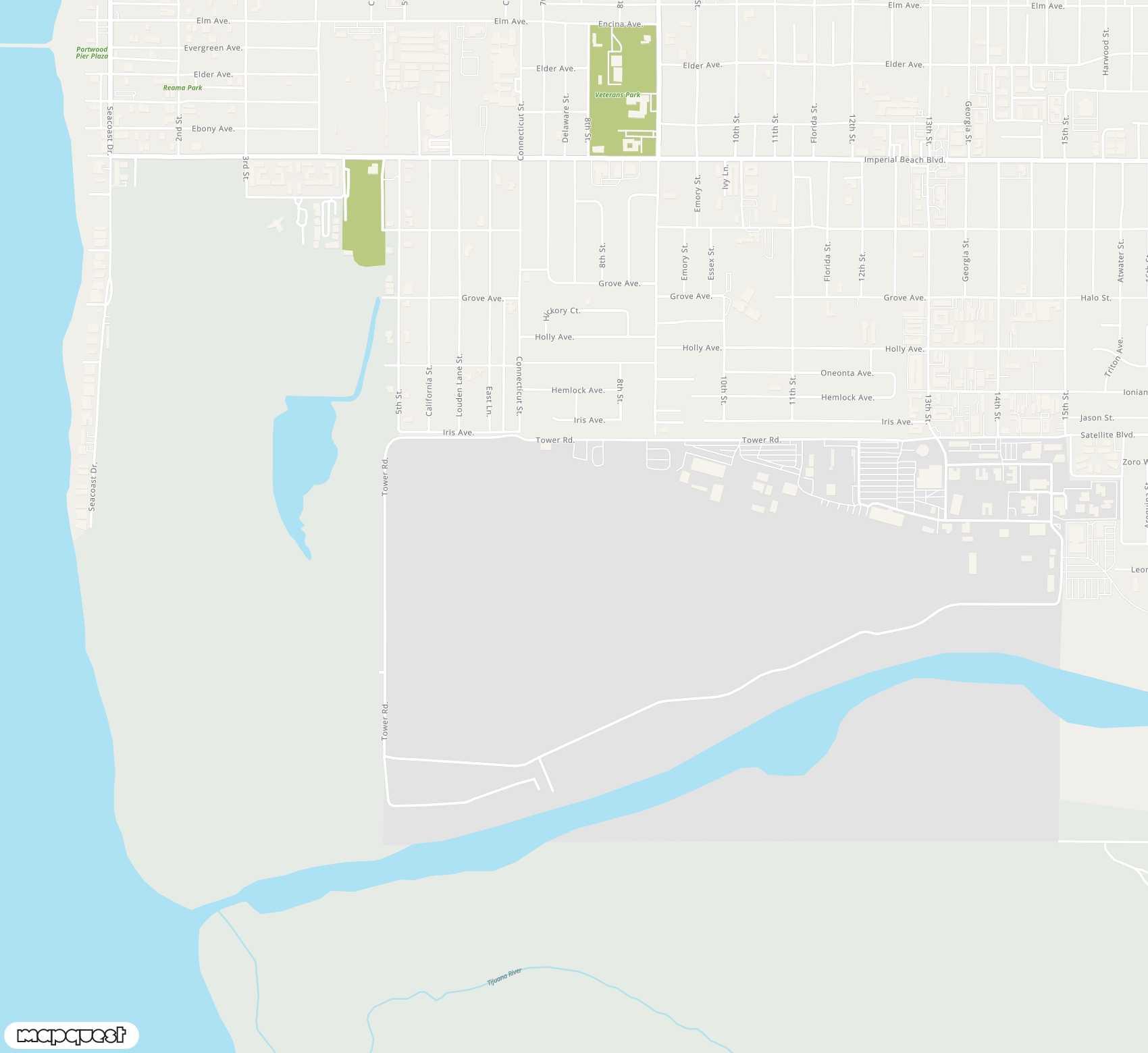 Carte de <span>Aérodrome de </span>Naval Outlying Field Imperial Beach (Ream Field)<span>(NRS)</span>