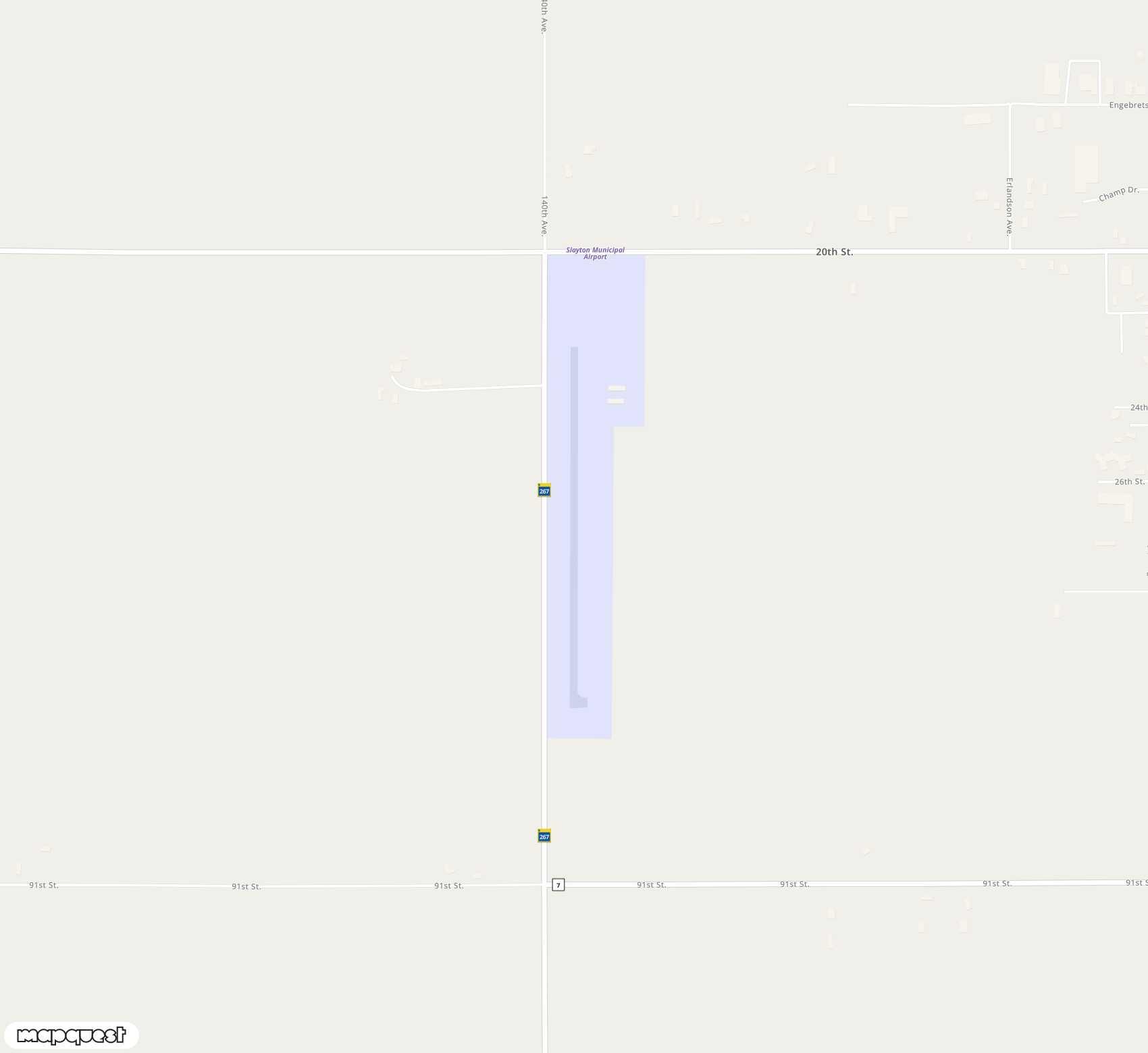 Carte de <span>Aérodrome de </span>Slayton Municipal<span>(NSL)</span>