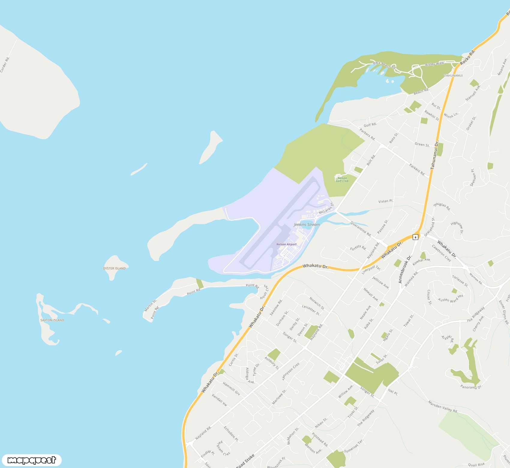 Carte de Nelson <span>airport (NSN)</span>