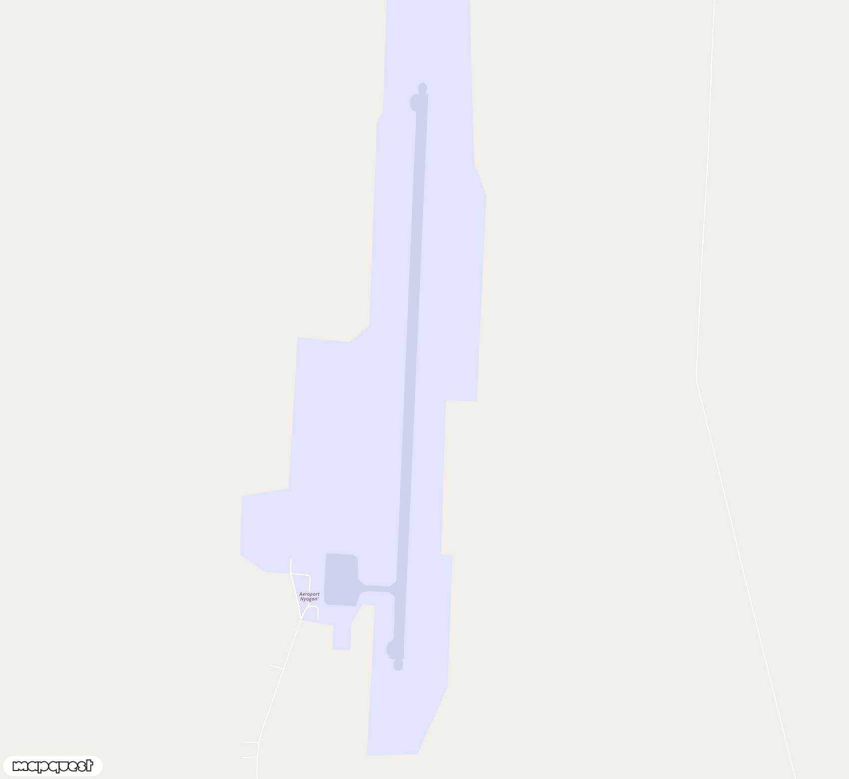 Carte de Nyagan <span>airport (NYA)</span>