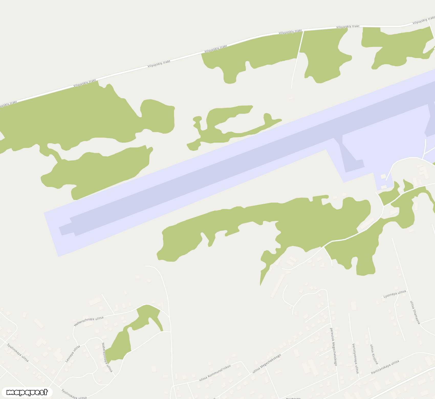 Carte de <span>Aérodrome de </span>Nyurba<span>(NYR)</span>