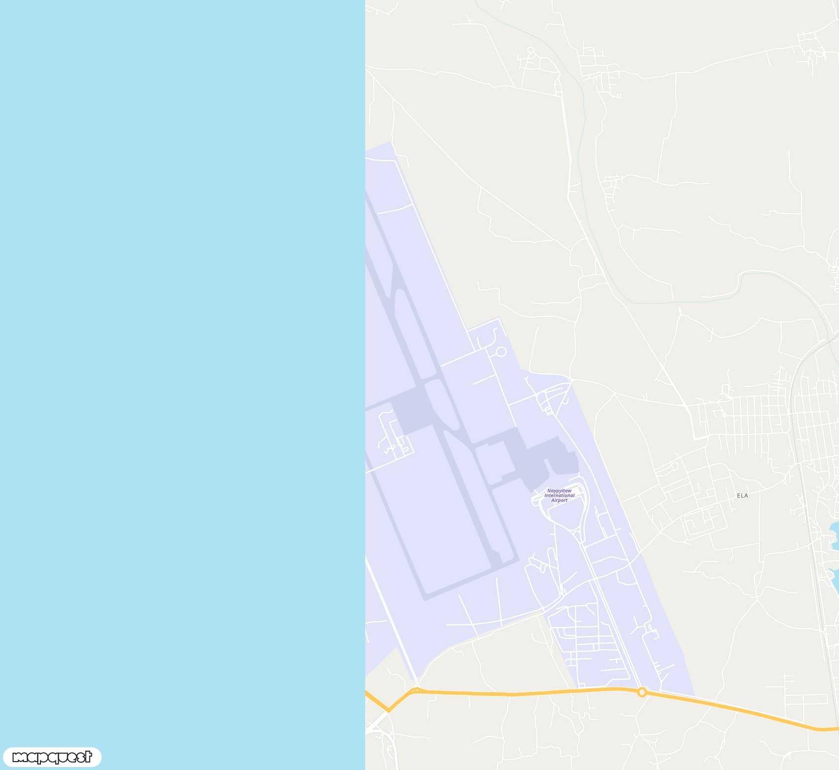 Carte de <span>Aéroport de </span>Nay Pyi Taw<span>(NYT)</span>