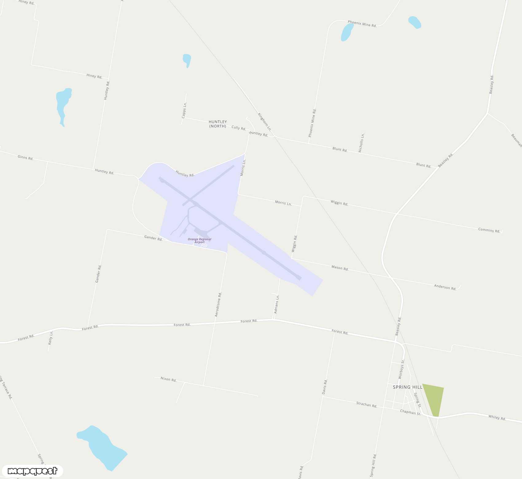 Carte de Orange <span>airport (OAG)</span>