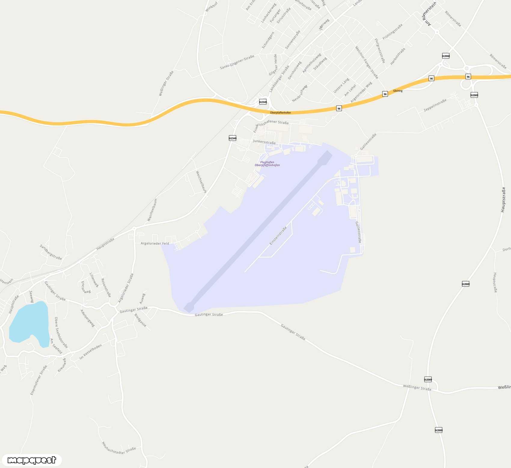 Carte de Oberpfaffenhofen <span>airport (OBF)</span>