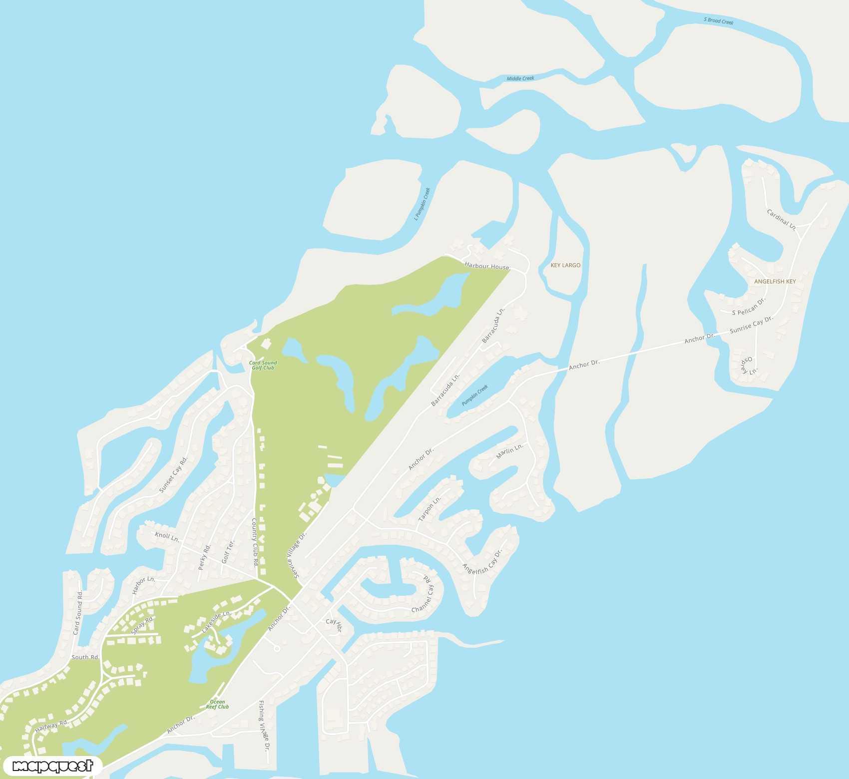 Carte de <span>Aérodrome de </span>Ocean Reef Club<span>(OCA)</span>