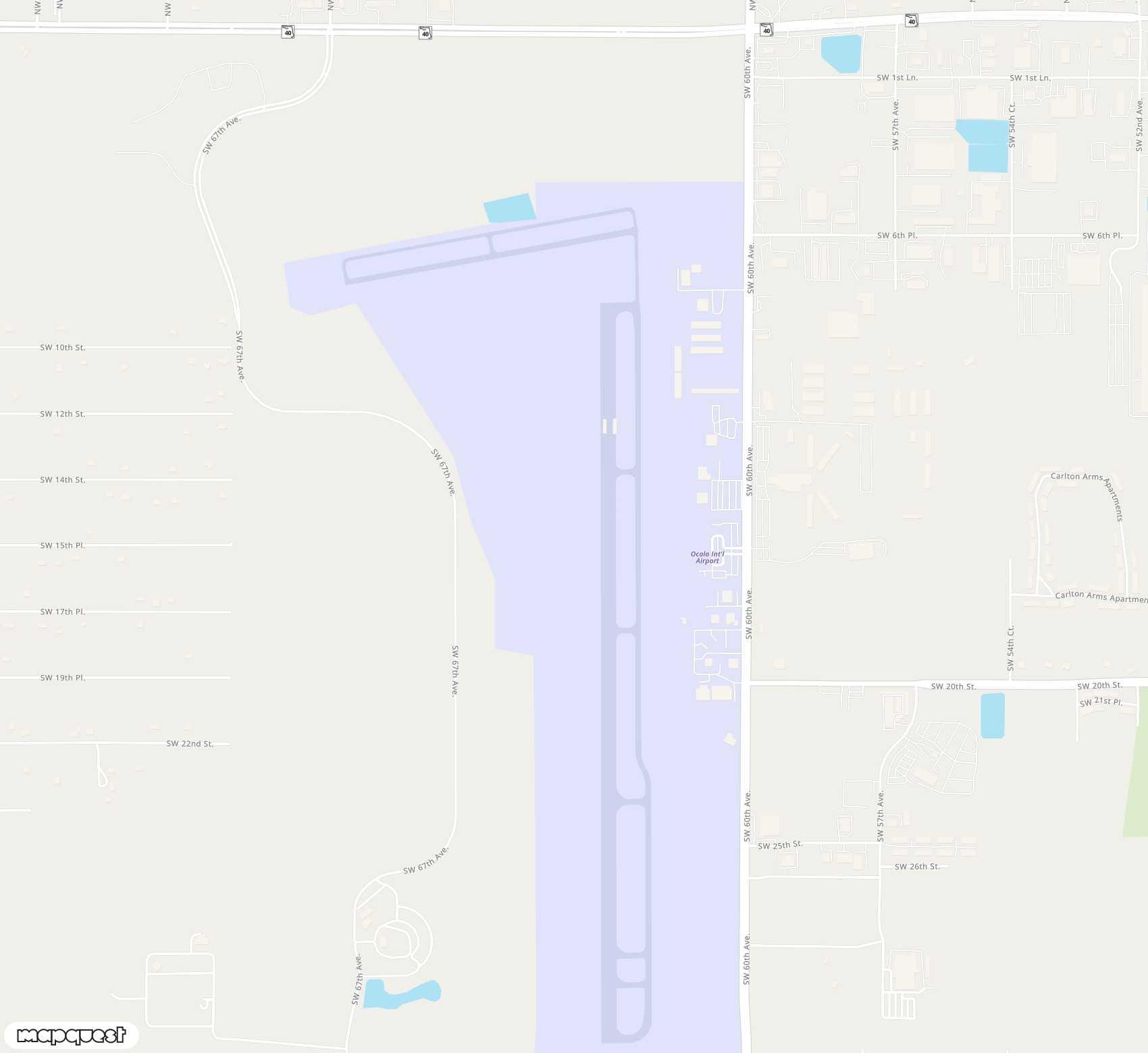 Carte de Ocala - Jim Taylor Field <span>airfield (OCF)</span>