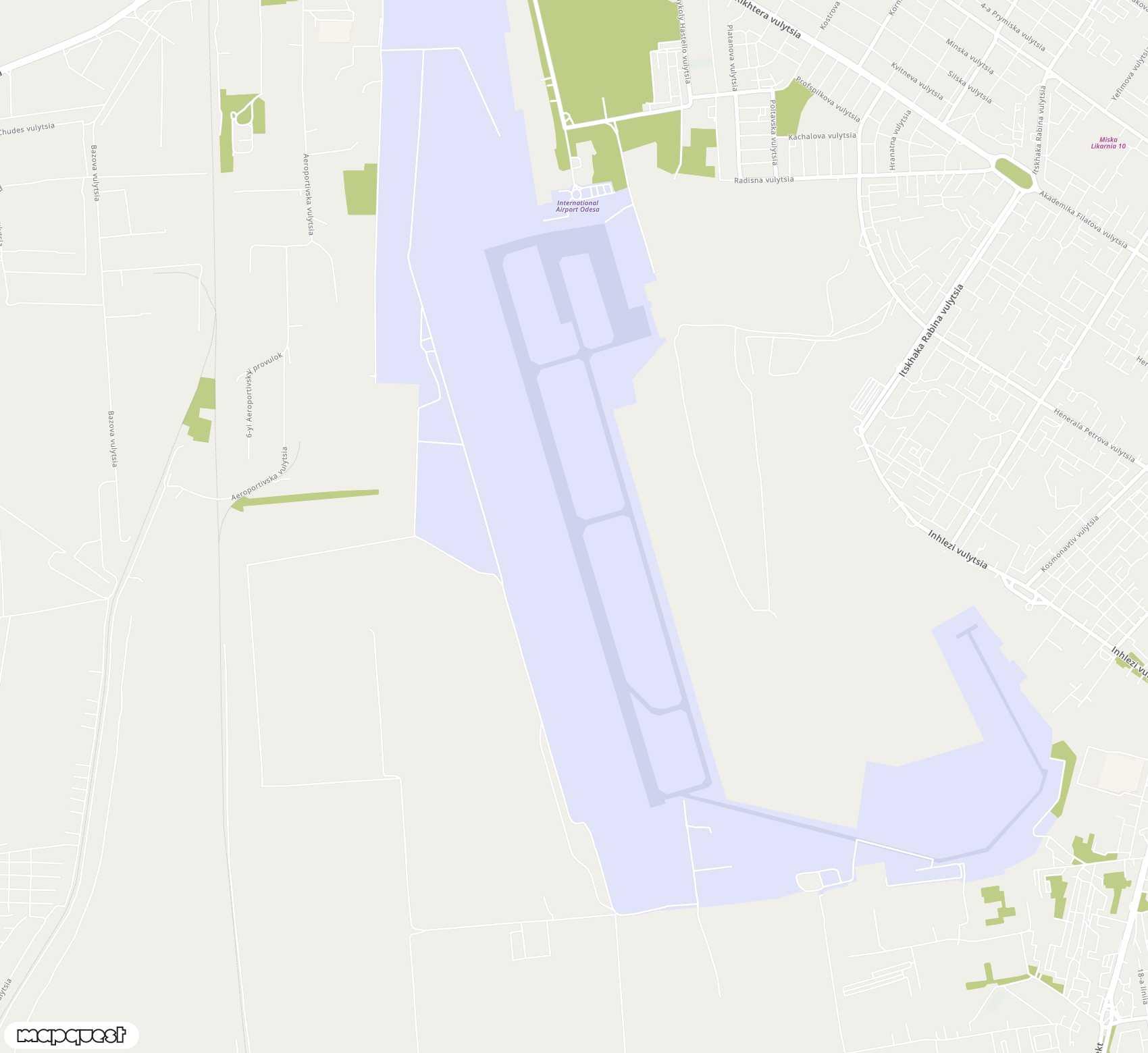 Carte de <span>Aéroport de </span>Odessa<span>(ODS)</span>