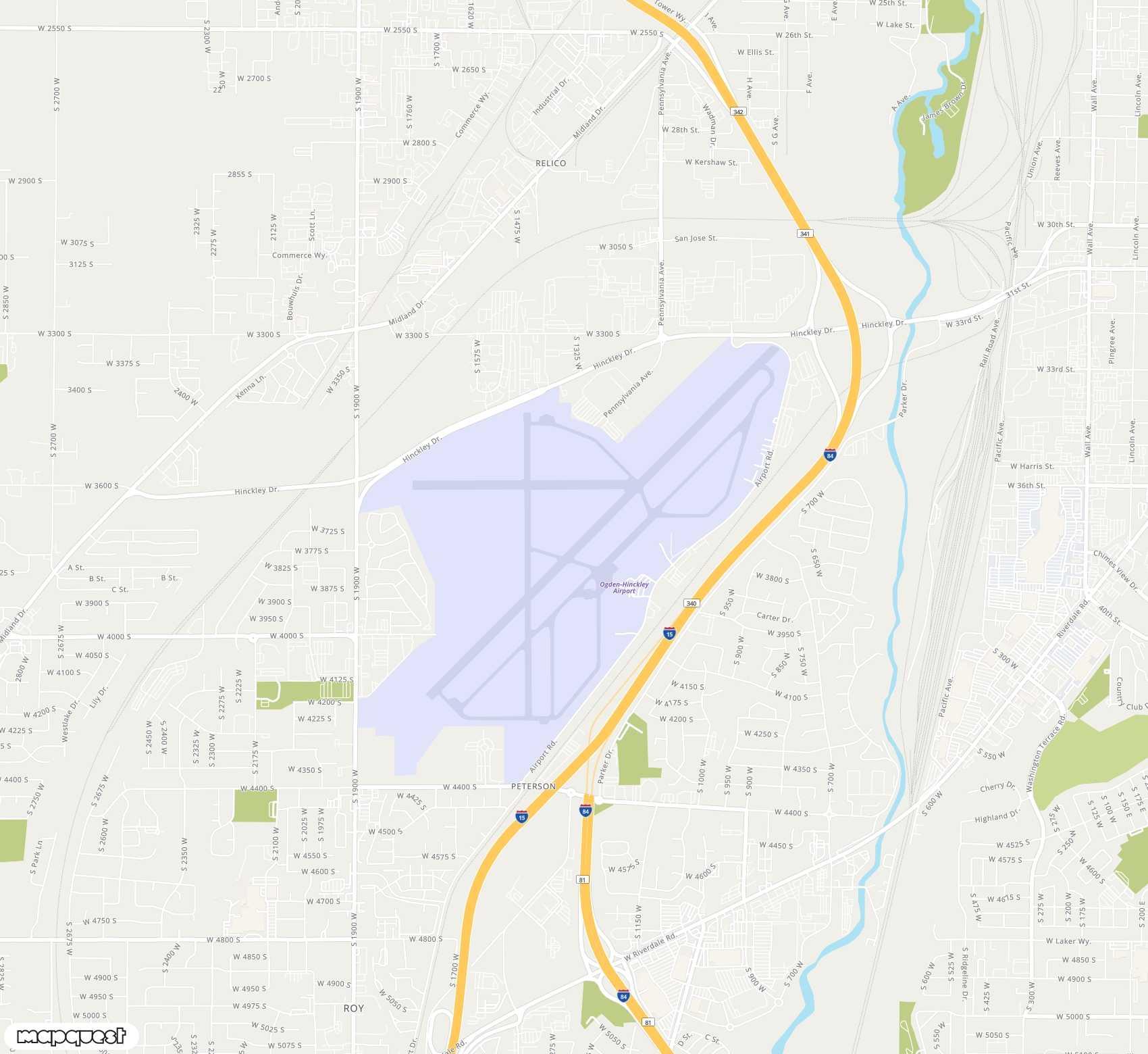 Carte de Ogden Hinckley <span>airport (OGD)</span>