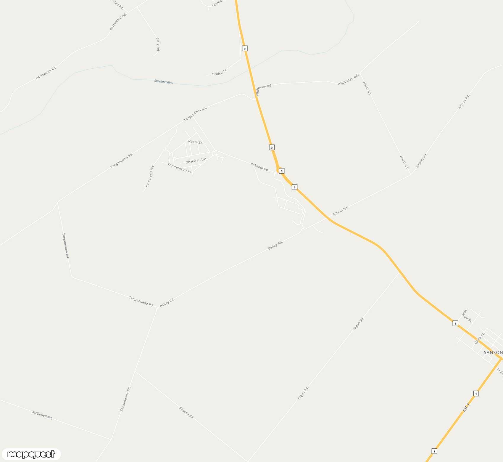 Carte de RNZAF Base Ohakea <span>airport (OHA)</span>