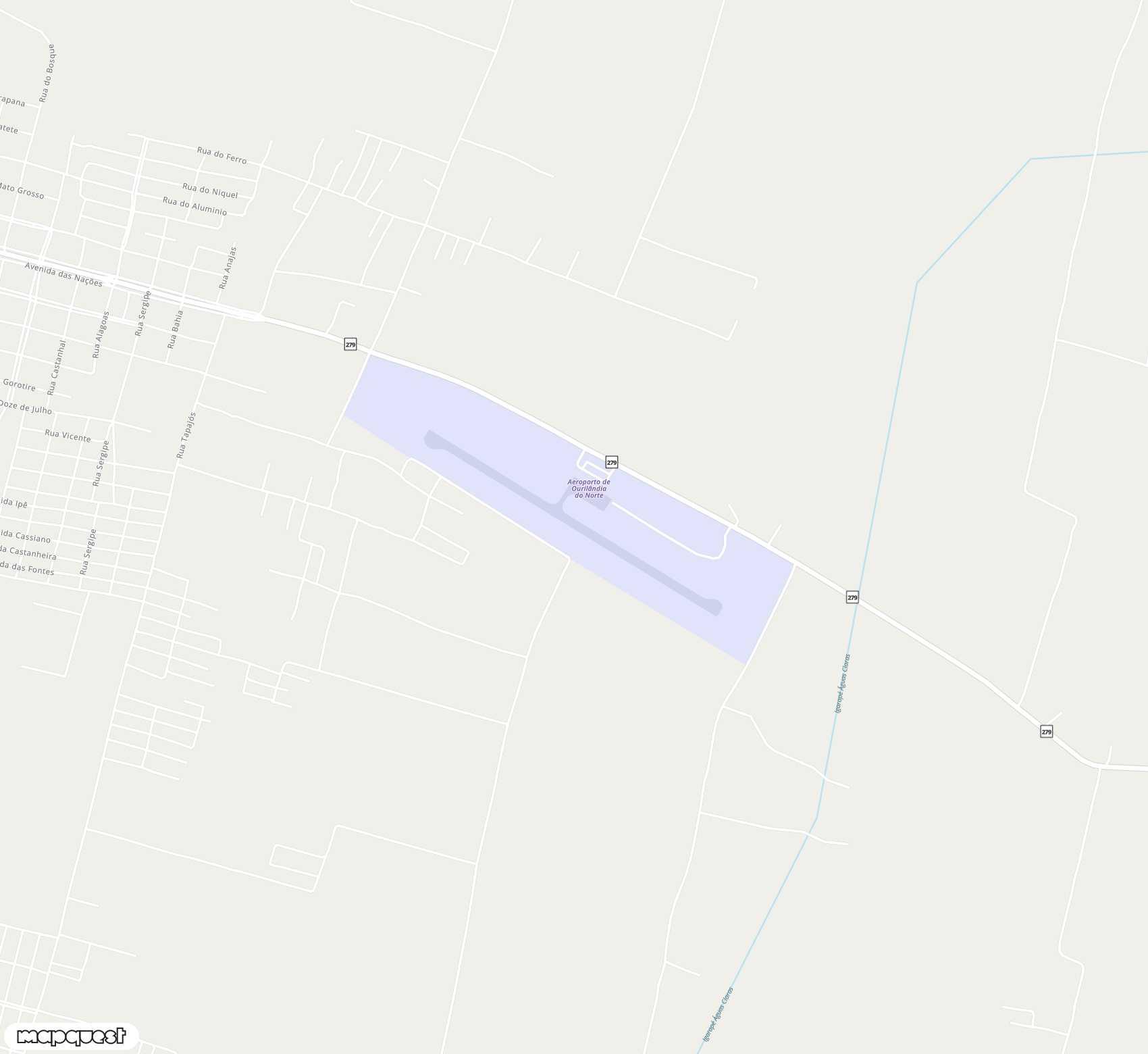 Carte de <span>Aérodrome de </span>Ourilândia do Norte<span>(OIA)</span>