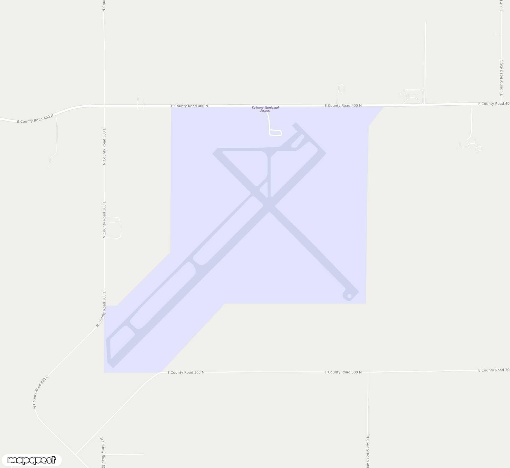 Carte de <span>Aérodrome de </span>Kokomo Municipal<span>(OKK)</span>