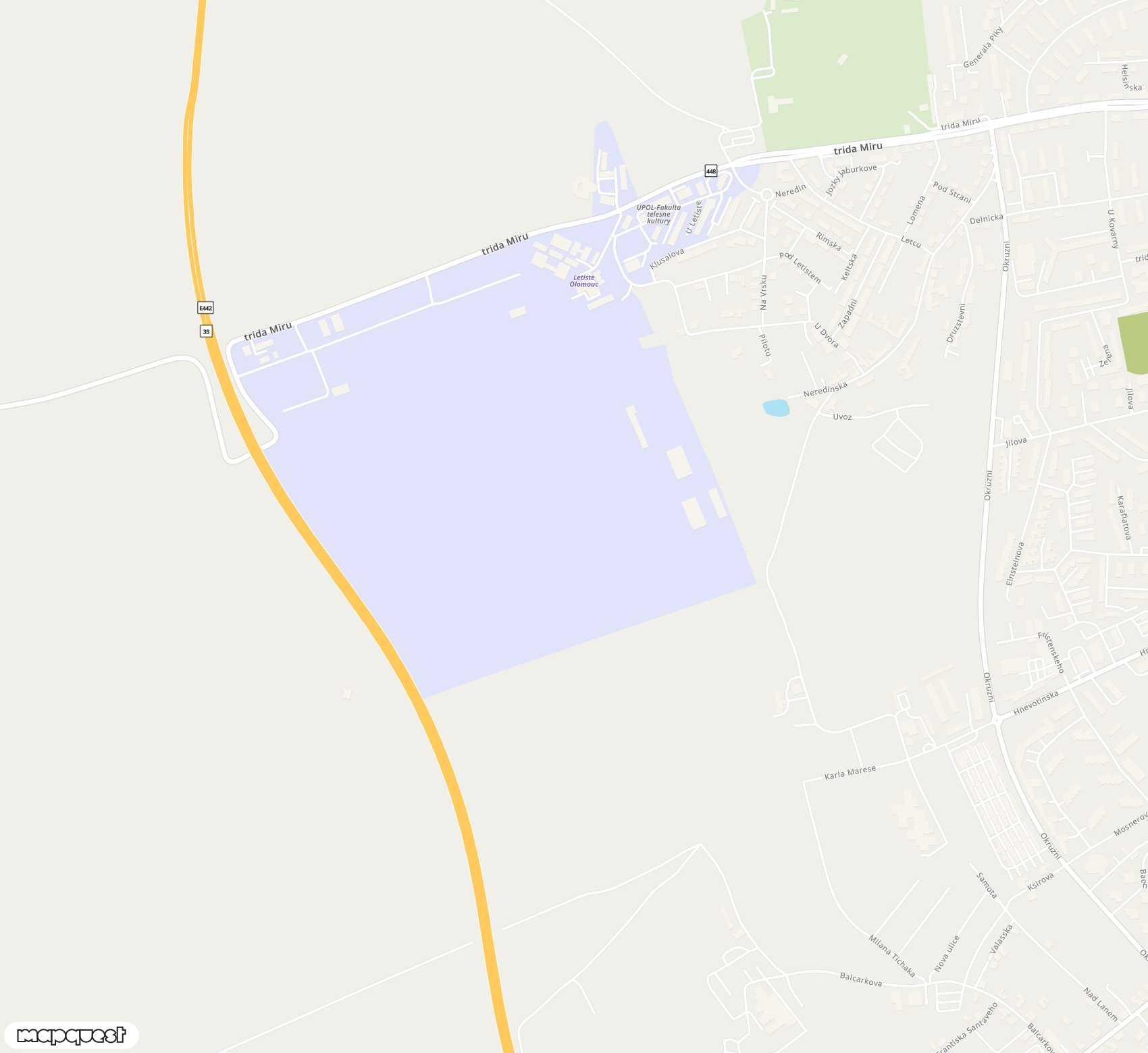 Carte de Olomouc <span>airfield (OLO)</span>