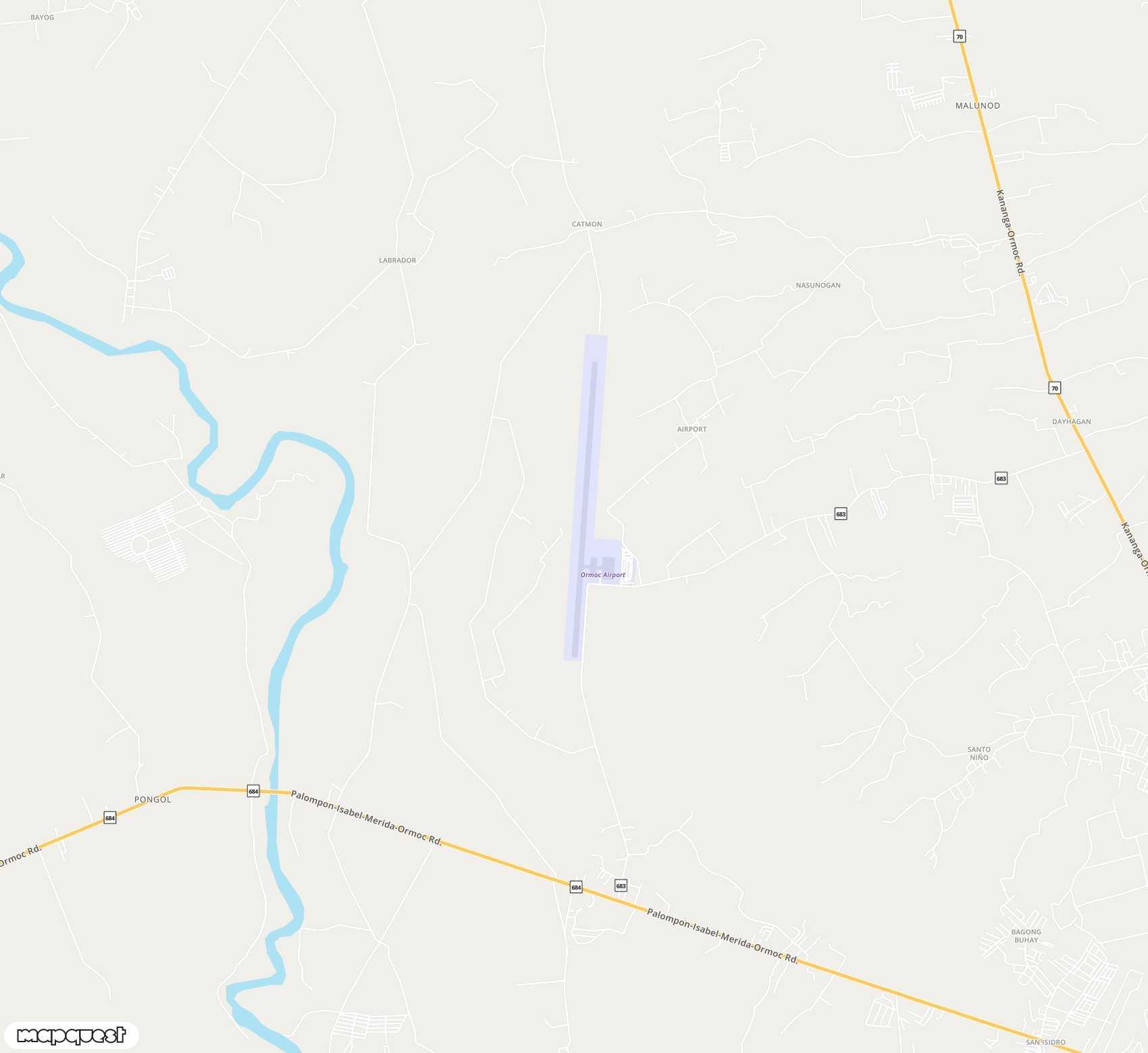 Carte de <span>Aéroport de </span>Ormoc<span>(OMC)</span>