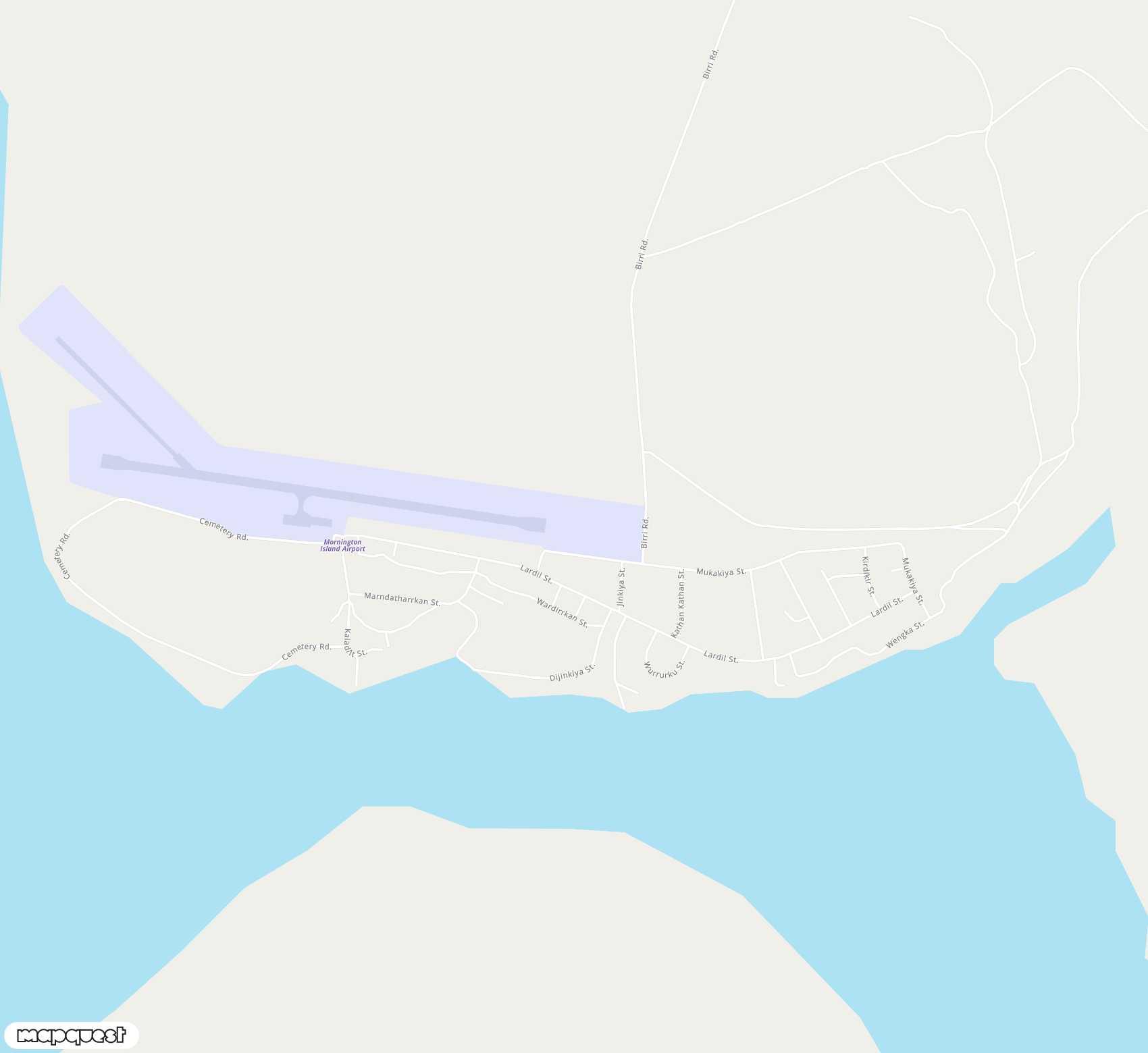 Carte de <span>Aérodrome de </span>Mornington Island<span>(ONG)</span>