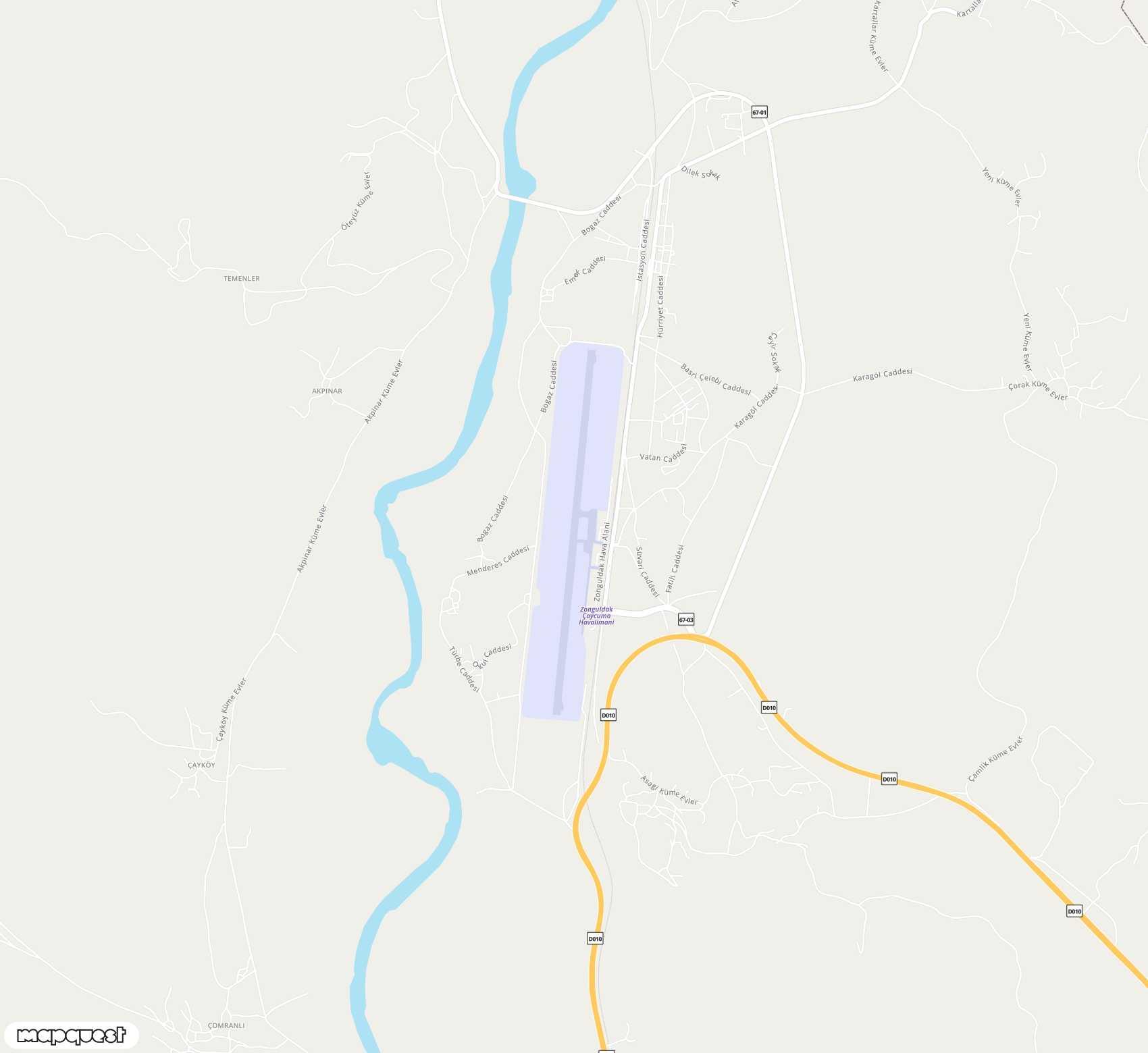 Carte de Zonguldak Çaycuma <span>airport (ONQ)</span>